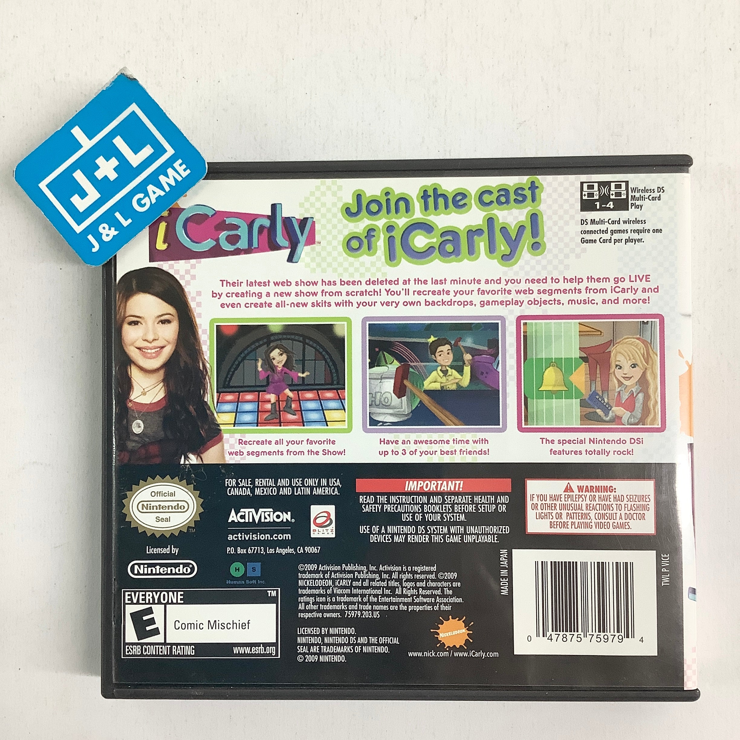 iCarly - (NDS) Nintendo DS [Pre-Owned] Video Games Activision