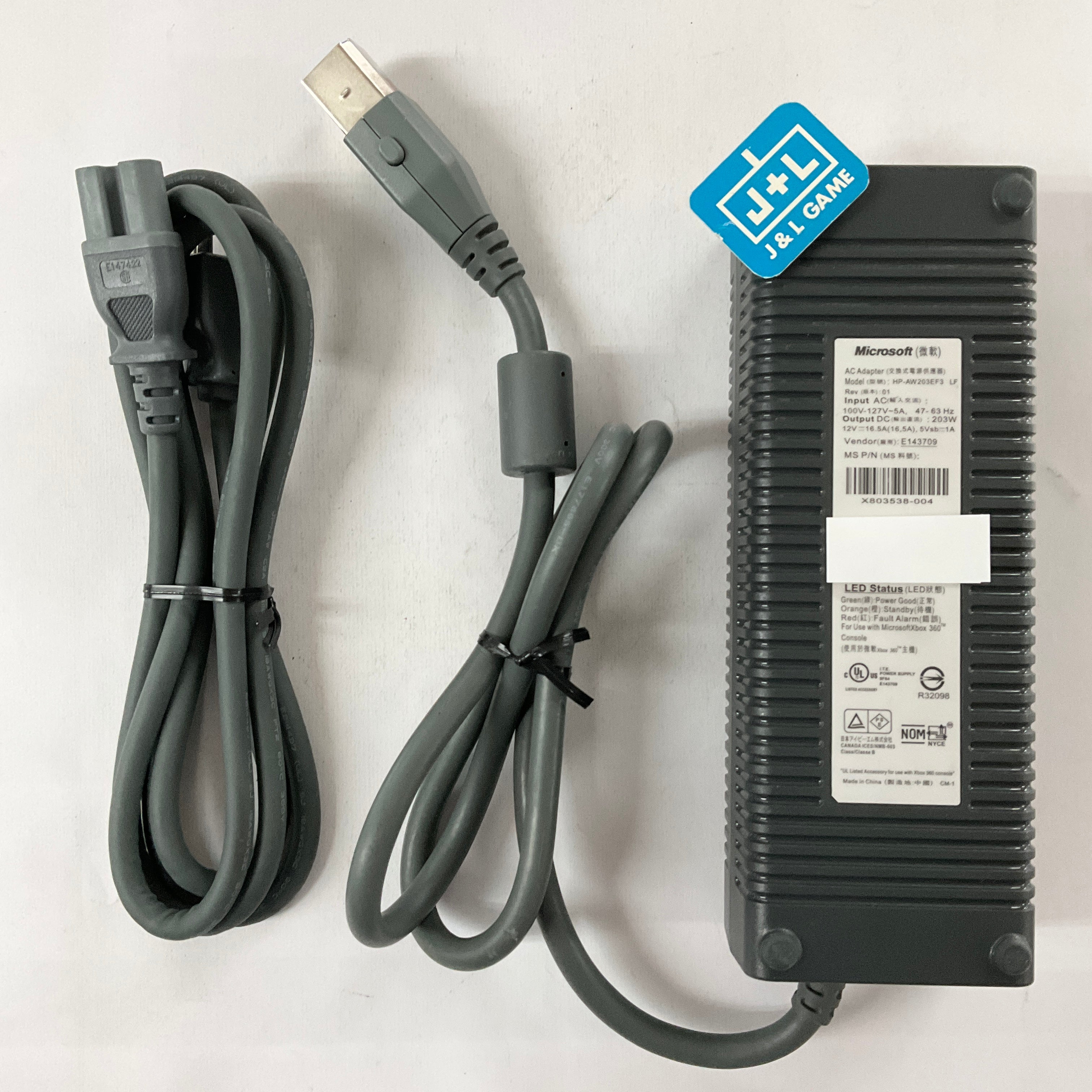 Microsoft Xbox 360 Power Supply AC Adapter - Xbox 360 [Pre-Owned] Accessories Microsoft   