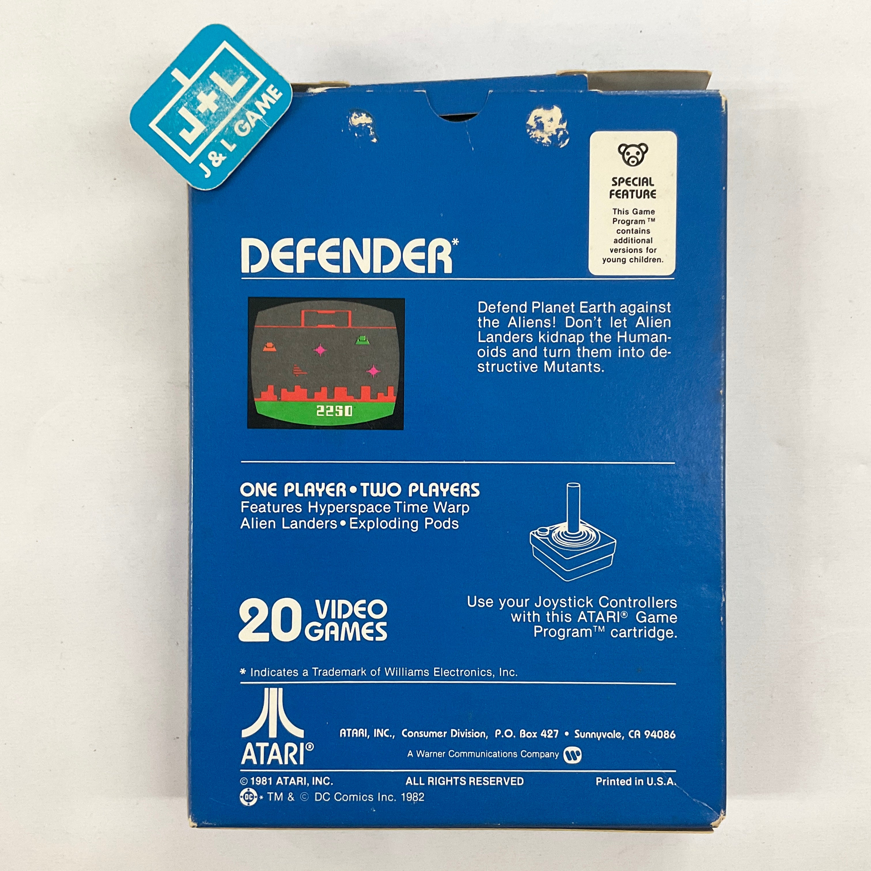 Defender - (A26) Atari 2600 [Pre-Owned] Video Games Atari Inc.   