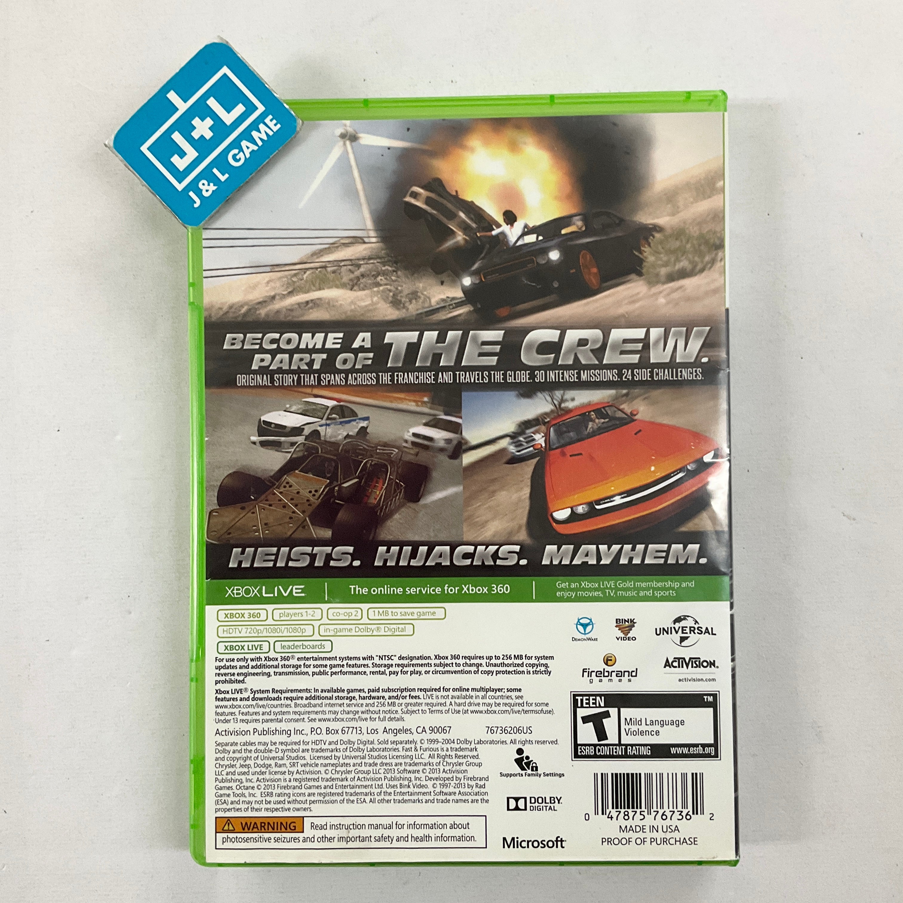 Fast & Furious: Showdown - Xbox 360 [Pre-Owned] Video Games ACTIVISION