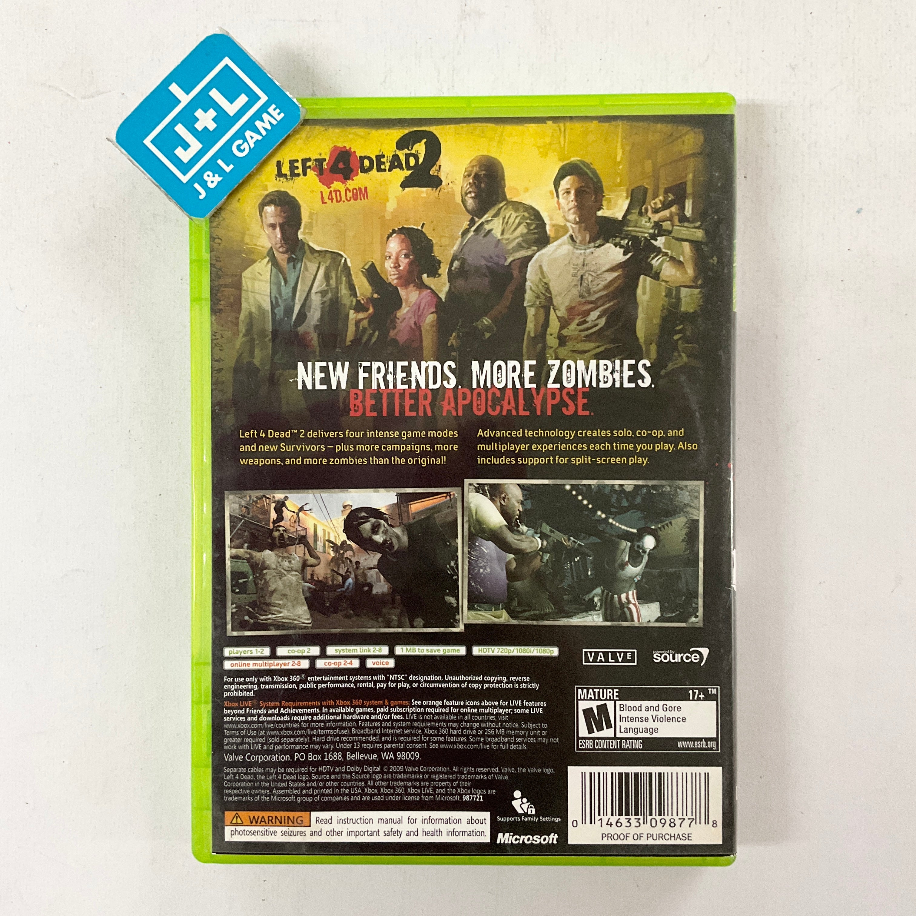 Left 4 Dead 2 - Xbox 360 [Pre-Owned] Video Games Electronic Arts