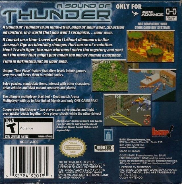 A Sound of Thunder - (GBA) Game Boy Advance [Pre-Owned] Video Games Bam Entertainment   