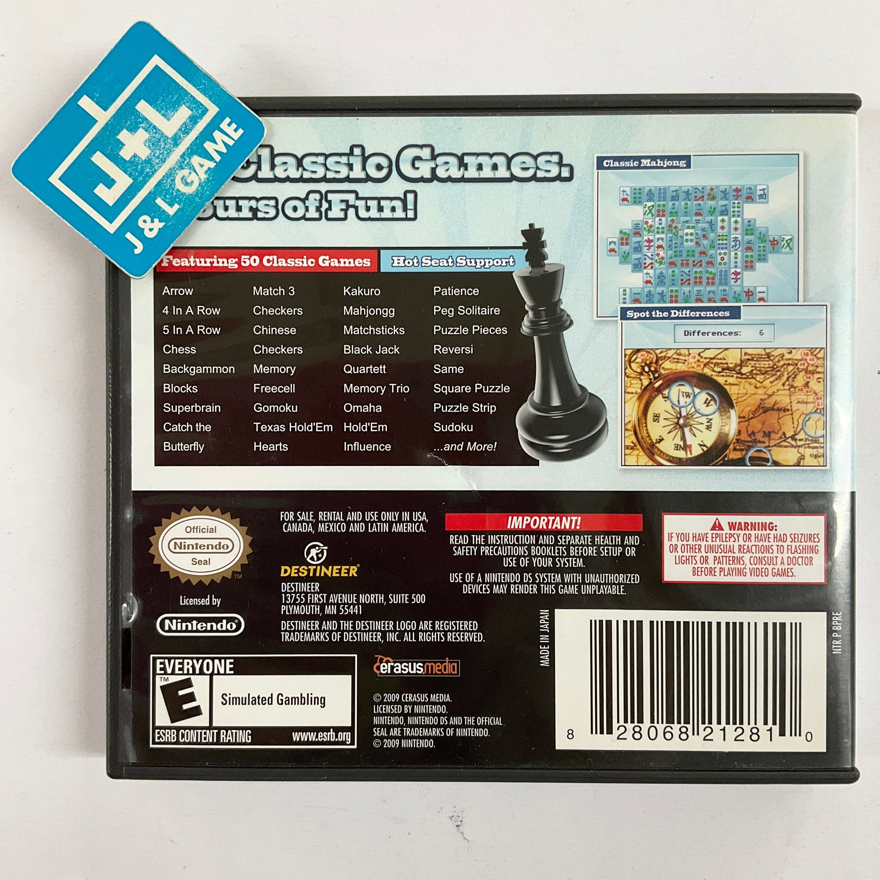 50 Classic Games (NDS) Nintendo DS [Pre Owned]J&L Game - normastore.ro