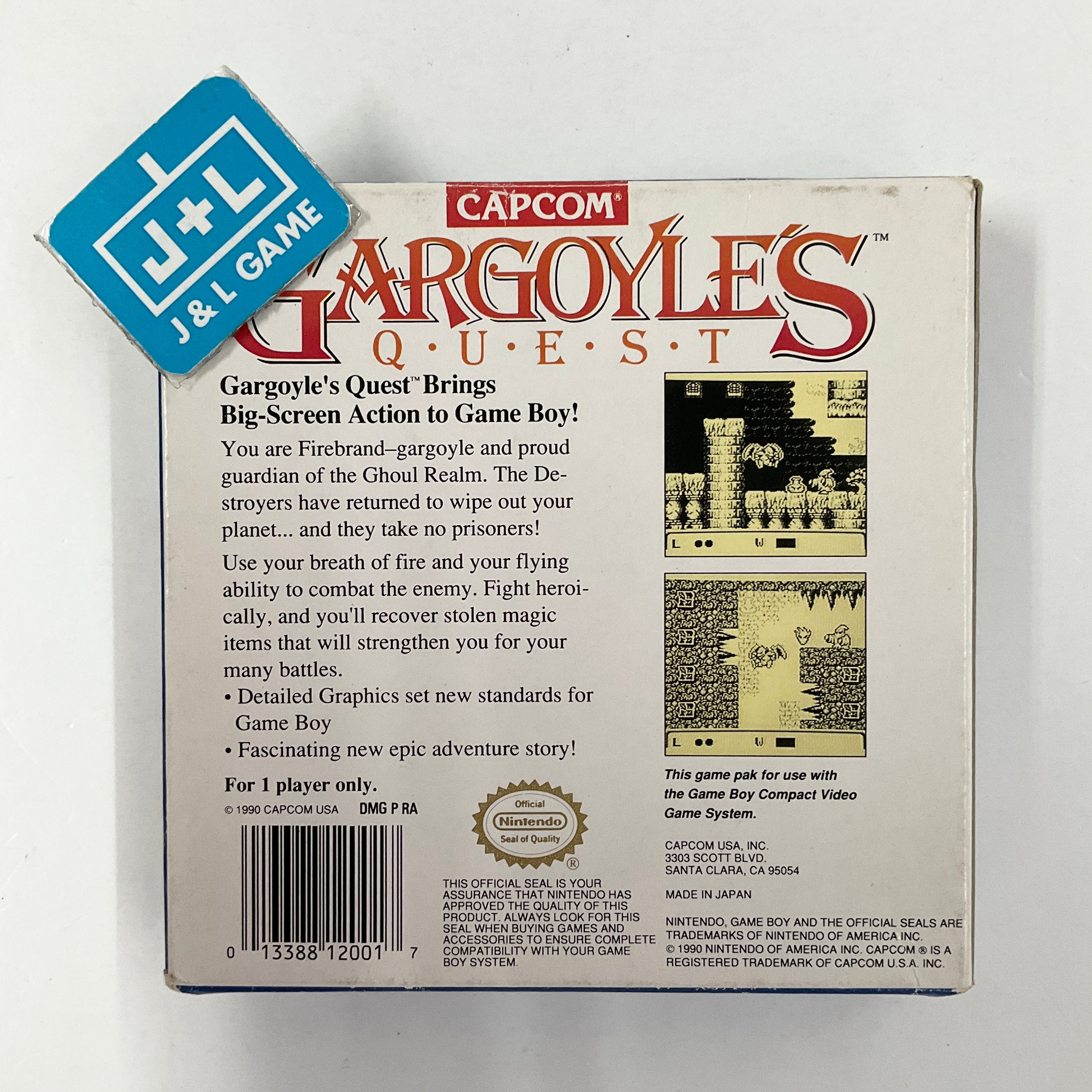 Gargoyle's Quest - (GB) Game Boy [Pre-Owned] Video Games Capcom