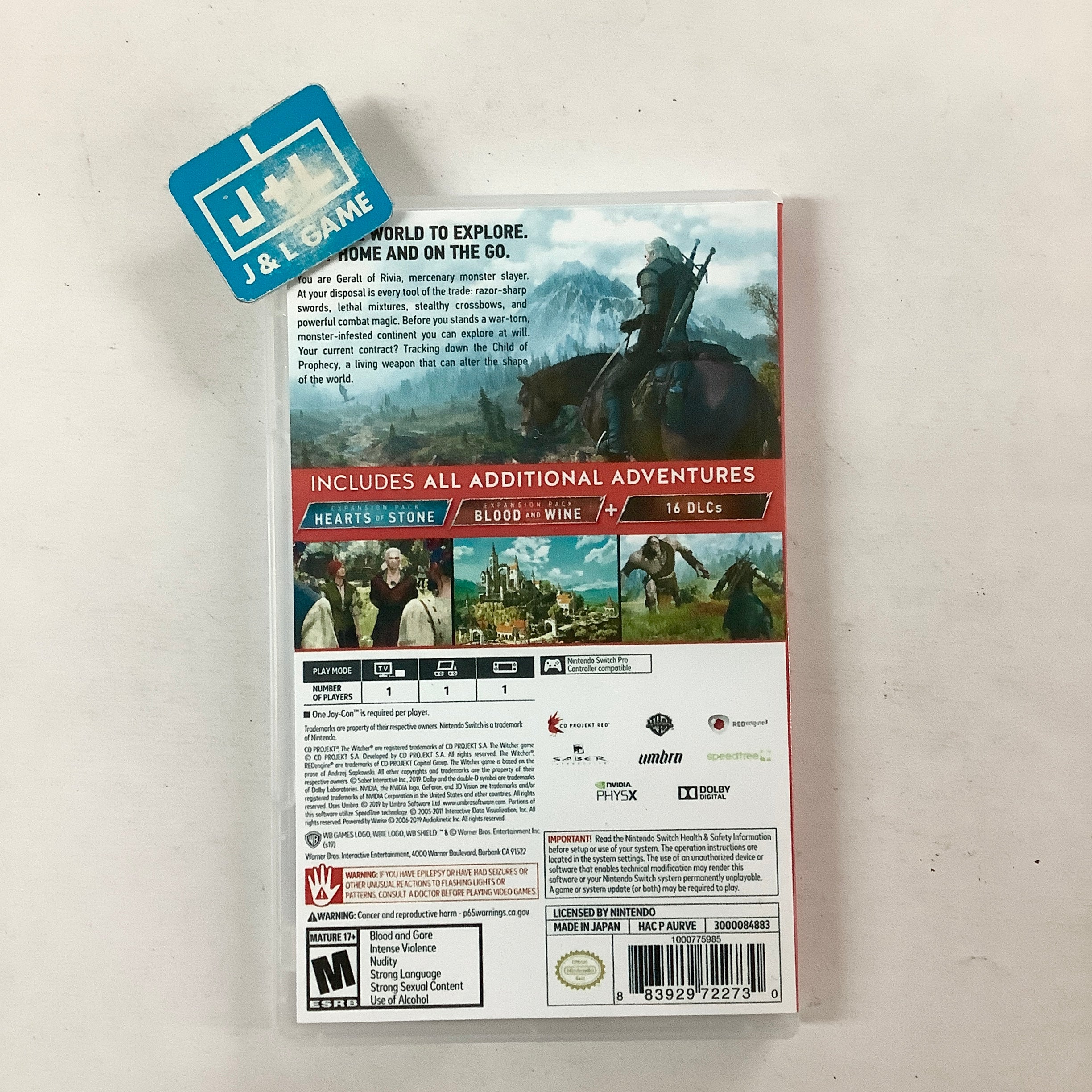 Witcher 3 Wild Hunt Complete Edition for deals Nintendo Switch