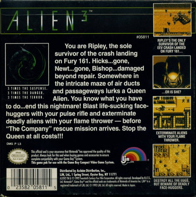 Alien 3 - (GB) Game Boy [Pre-Owned] Video Games LJN Ltd.