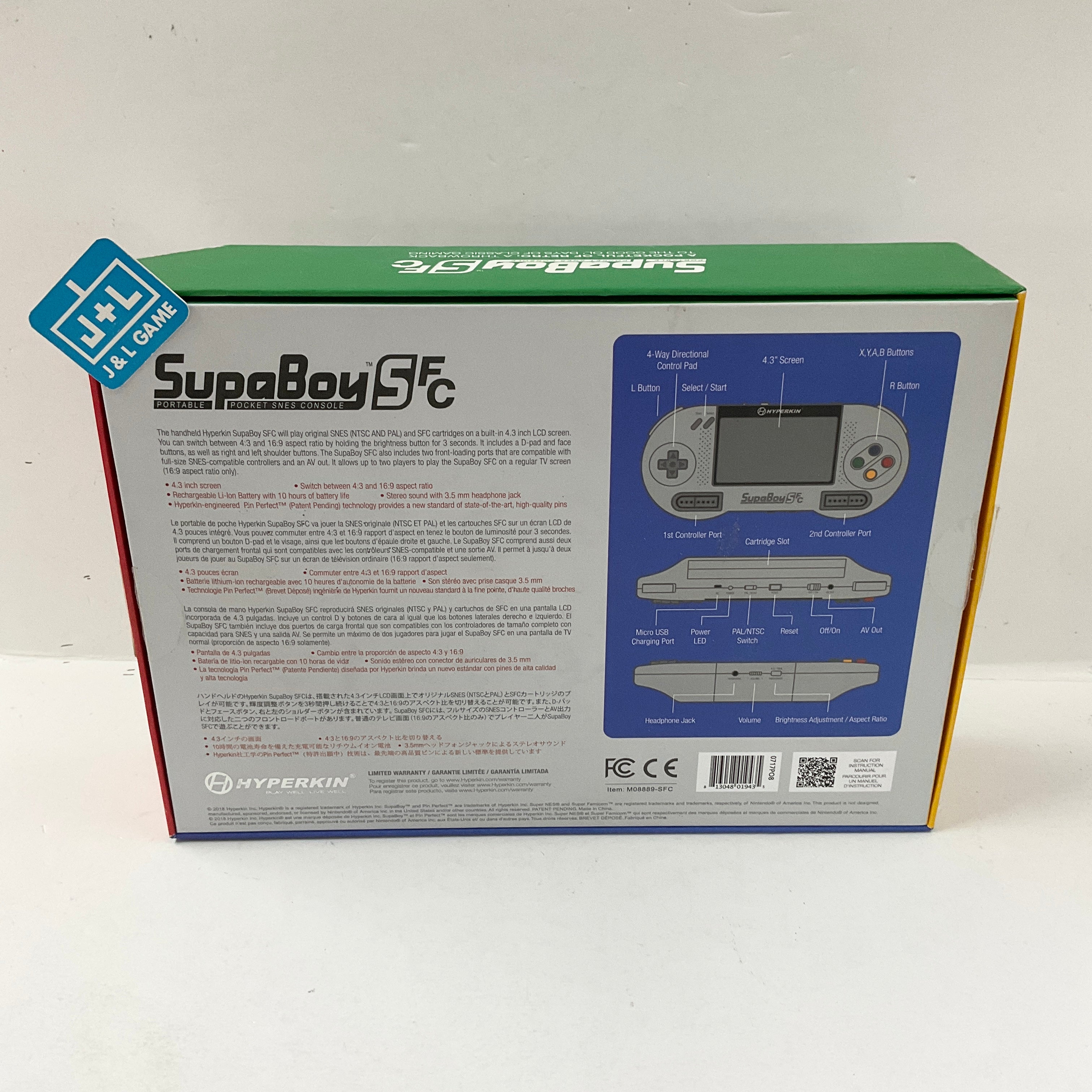 Hyperkin SupaBoy SFC Portable Pocket Console - (SNES) Super Nintendo [Pre-Owned] CONSOLE Hyperkin   