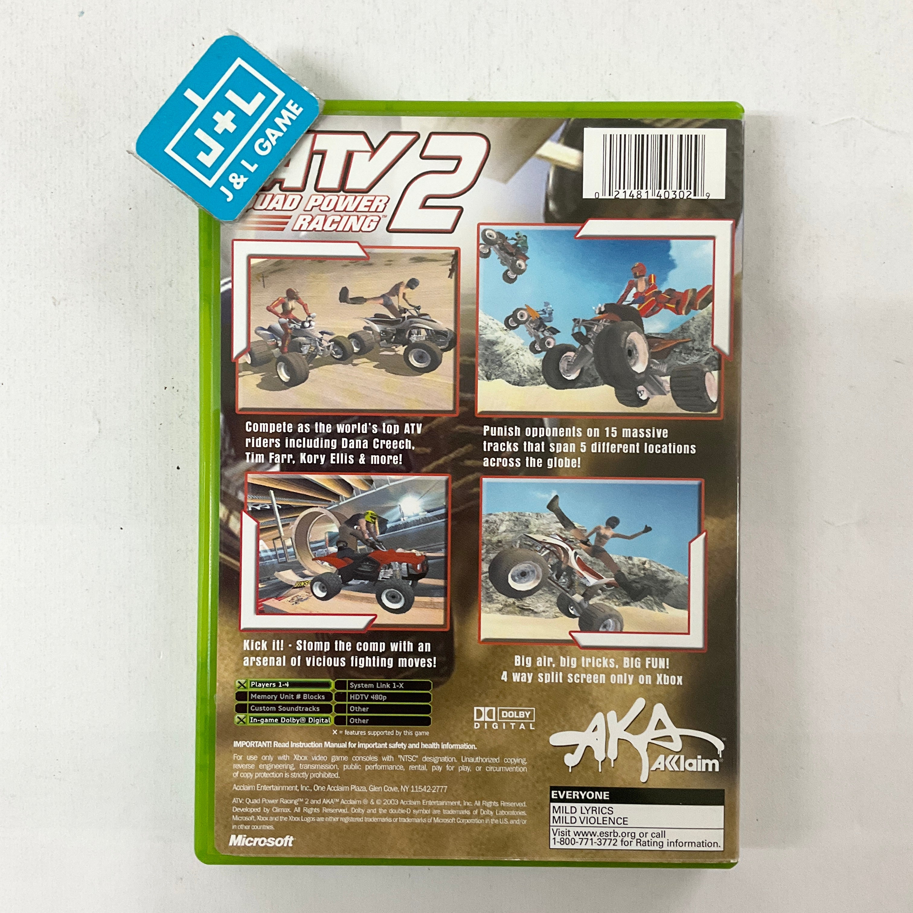 ATV Quad Power Racing 2 - (XB) Xbox [Pre-Owned] Video Games Acclaim