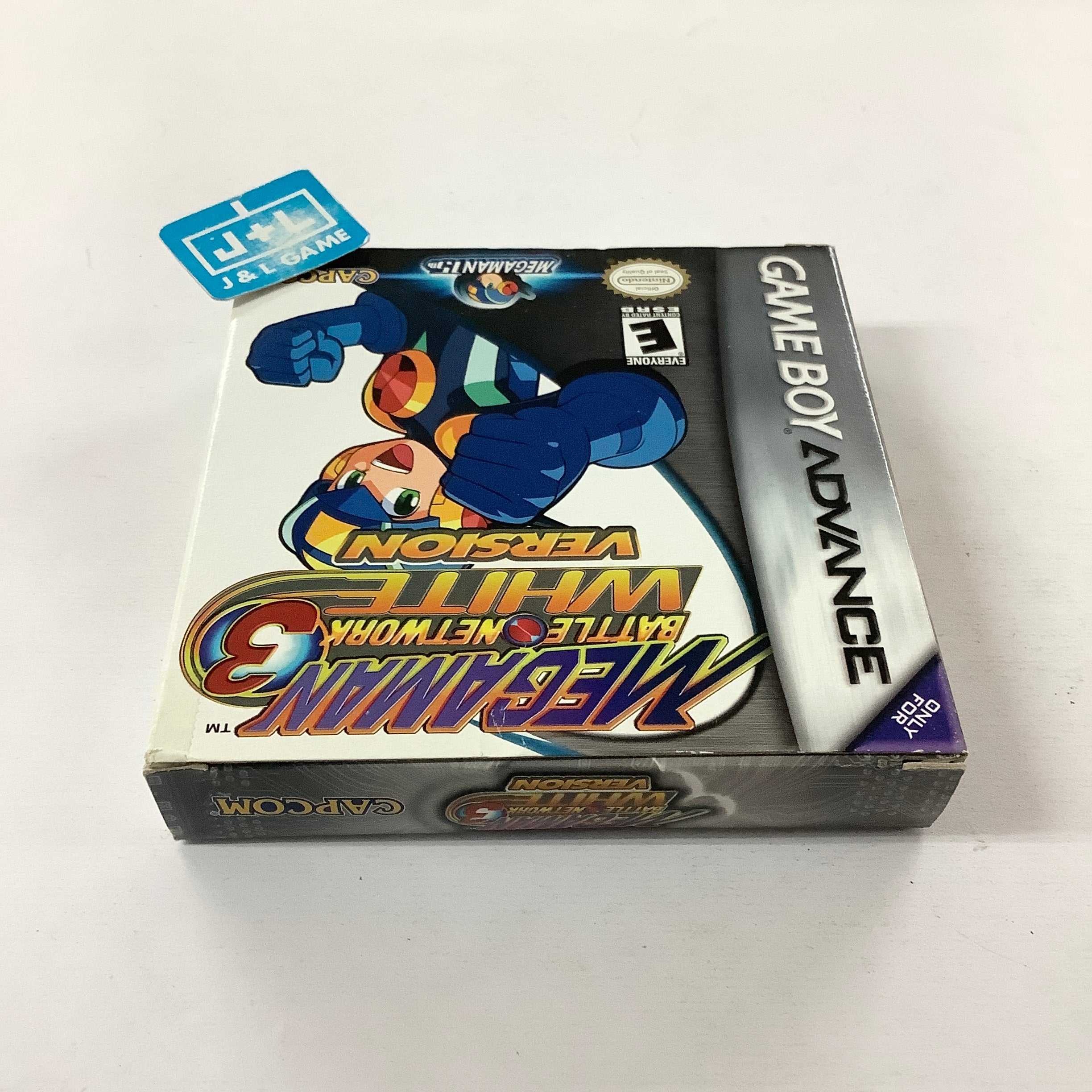 Megaman cheapest battle network 3 white game boy advance game and box only gba