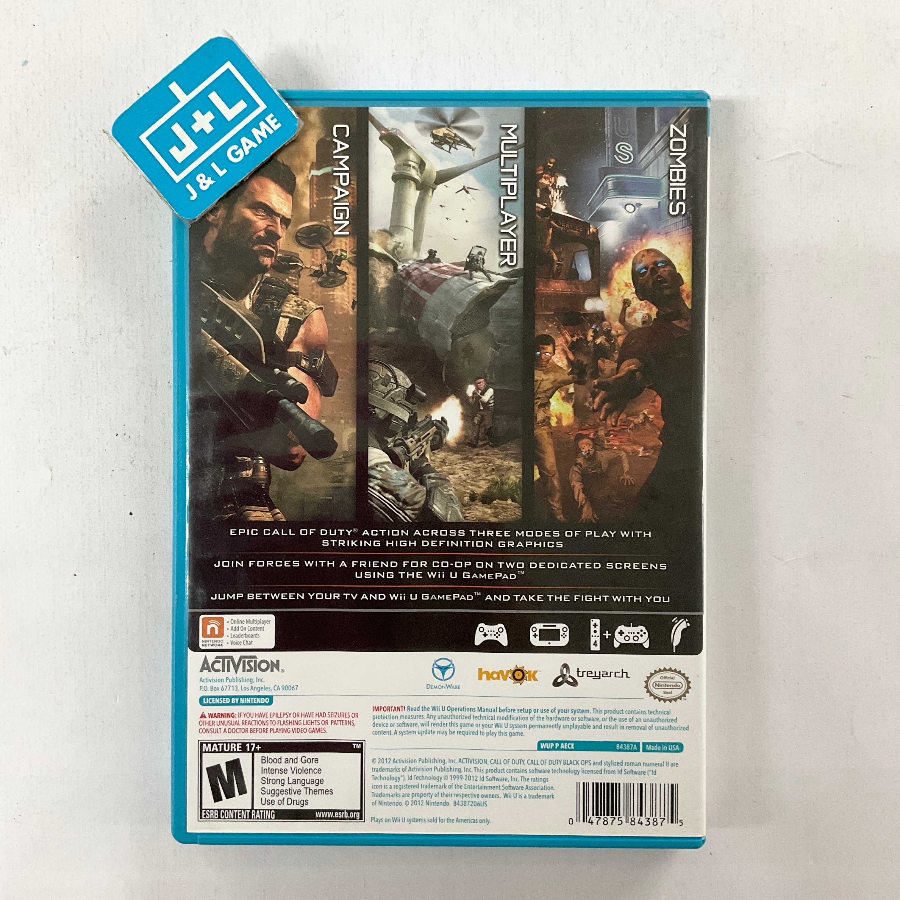 Call of Duty: Black Ops II - (WiiU) Nintendo Wii U [Pre-Owned] Video Games Activision