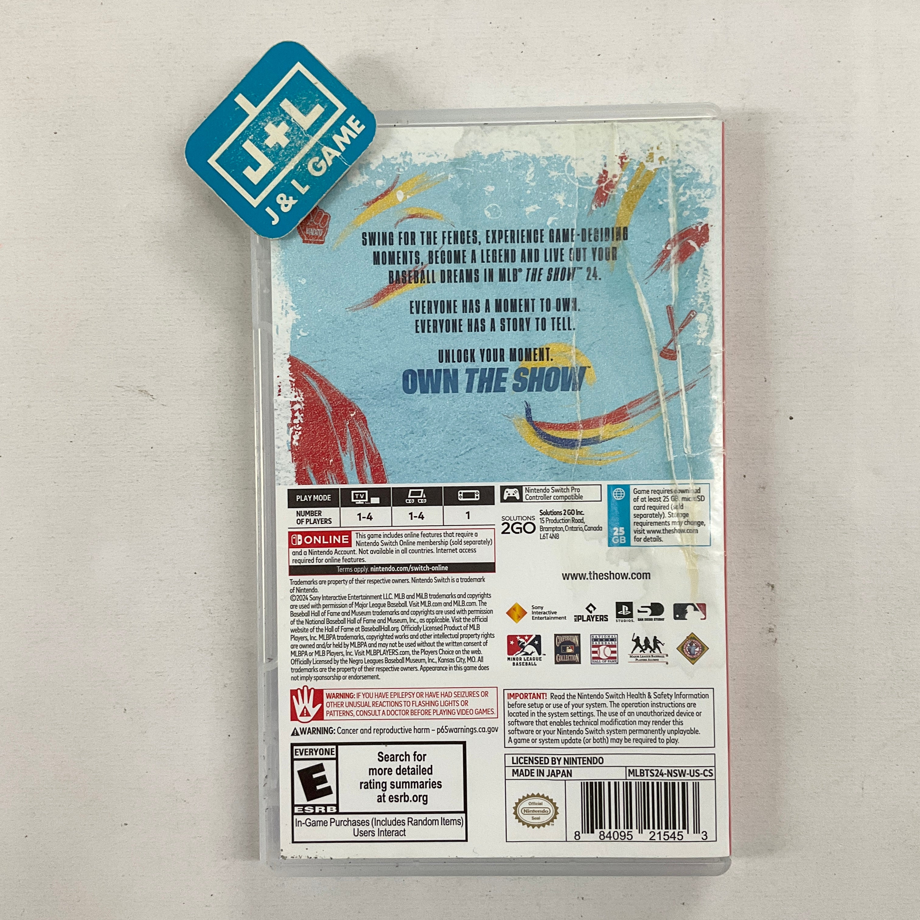 MLB The Show 24 - (NSW) Nintendo Switch [Pre-Owned] Video Games MLB AM   