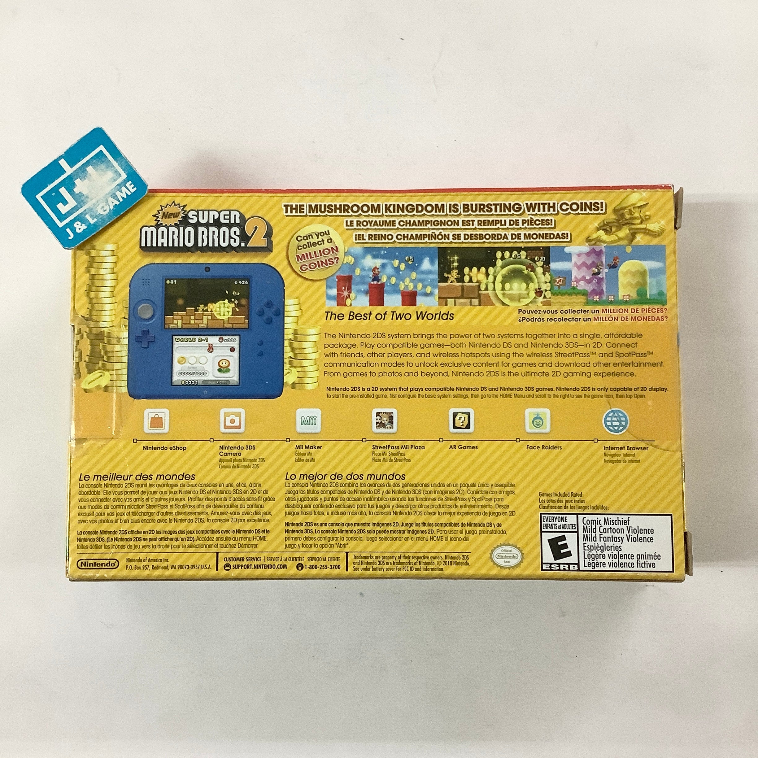 Nintendo outlet 2DS in Electric Blue