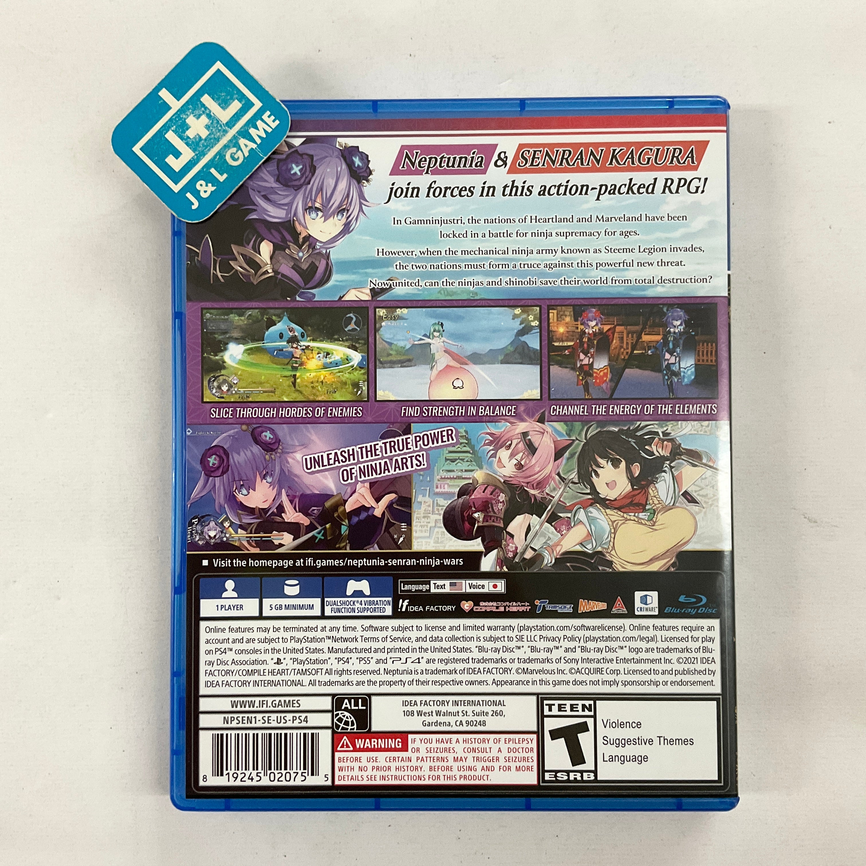 Neptunia X Senran Kagura: Ninja Wars - (PS4) PlayStation 4 [Pre-Owned] Video Games Idea Factory International   