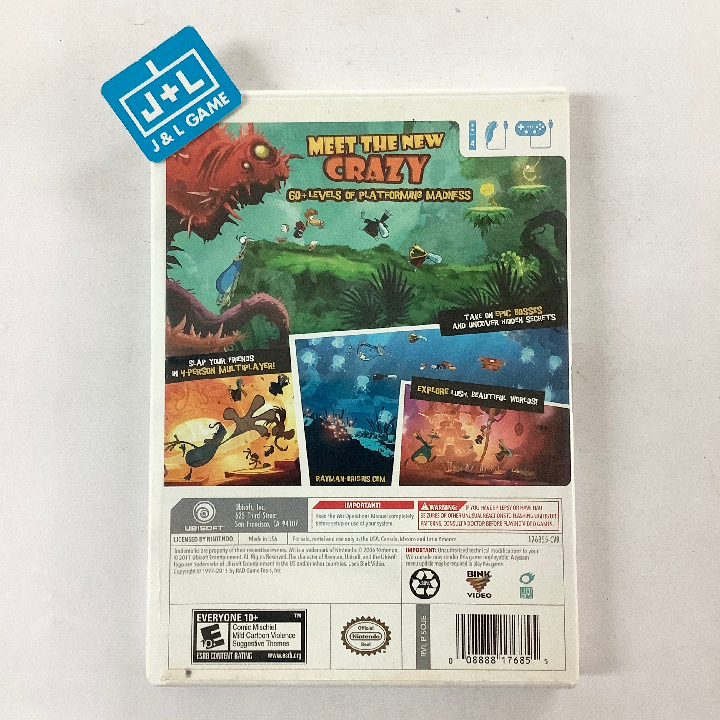 Rayman Origins - Nintendo Wii [Pre-Owned] Video Games Ubisoft   