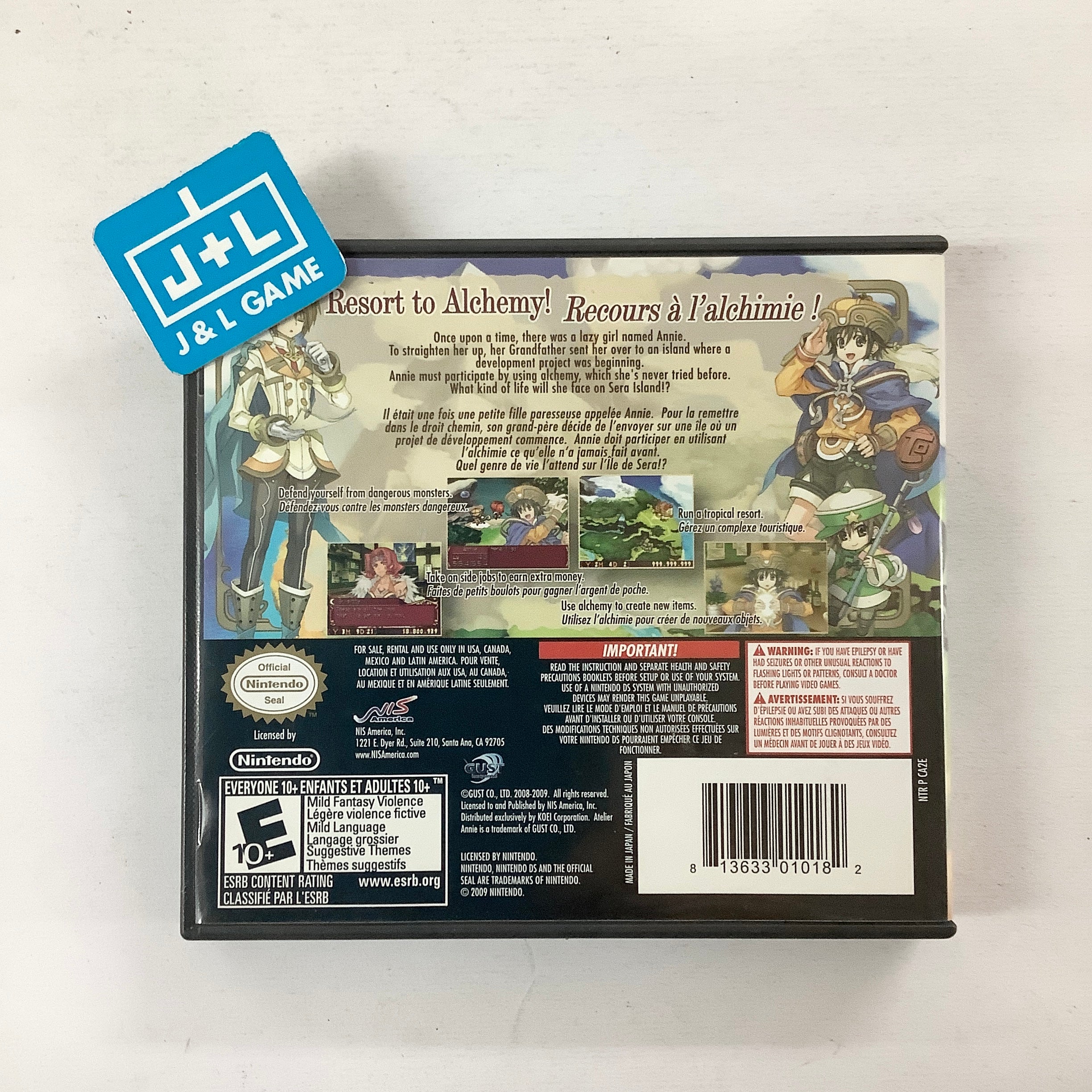 Atelier Annie: Alchemists of Sera Island - (NDS) Nintendo DS [Pre-Owned] Video Games NIS America   