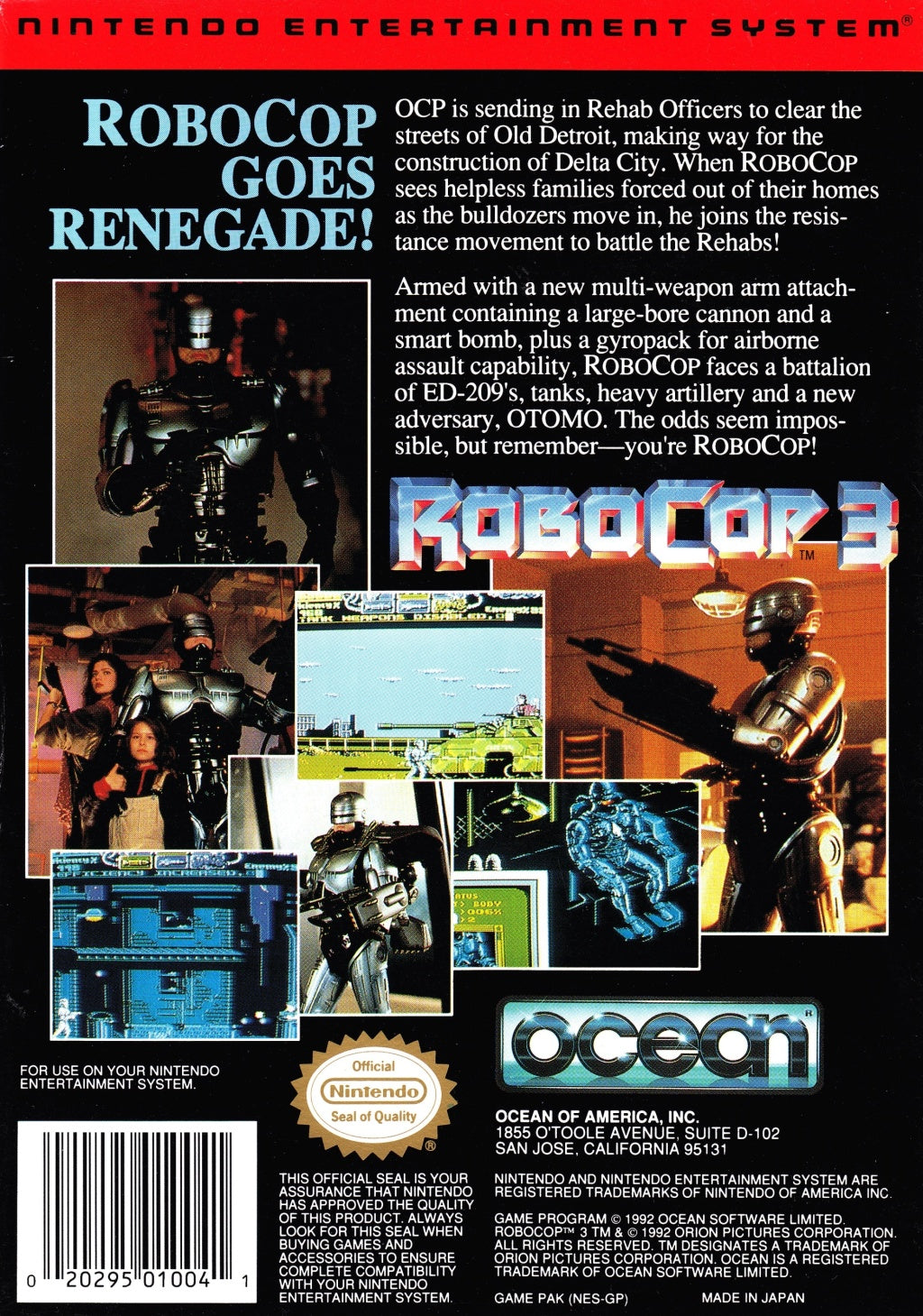 RoboCop 3 - (NES) Nintendo Entertainment System [Pre-Owned] Video Games Ocean   