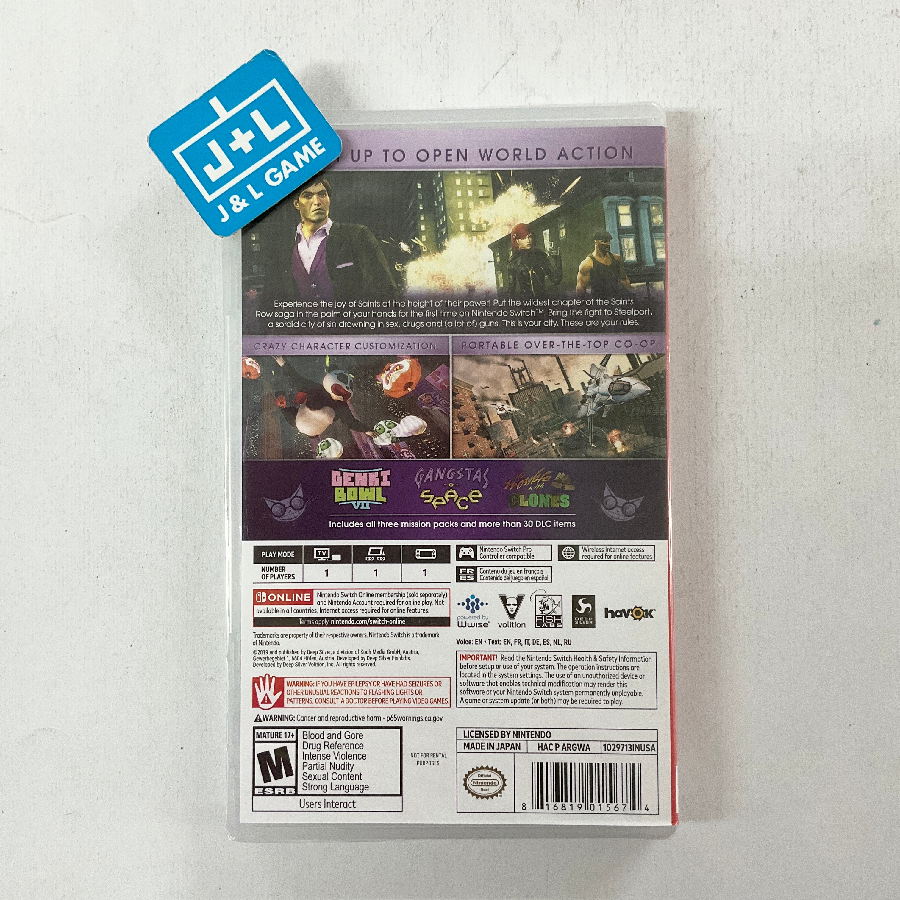 Saints Row: The Third - The Full Package - (NSW) Nintendo Switch Video Games THQ Nordic   