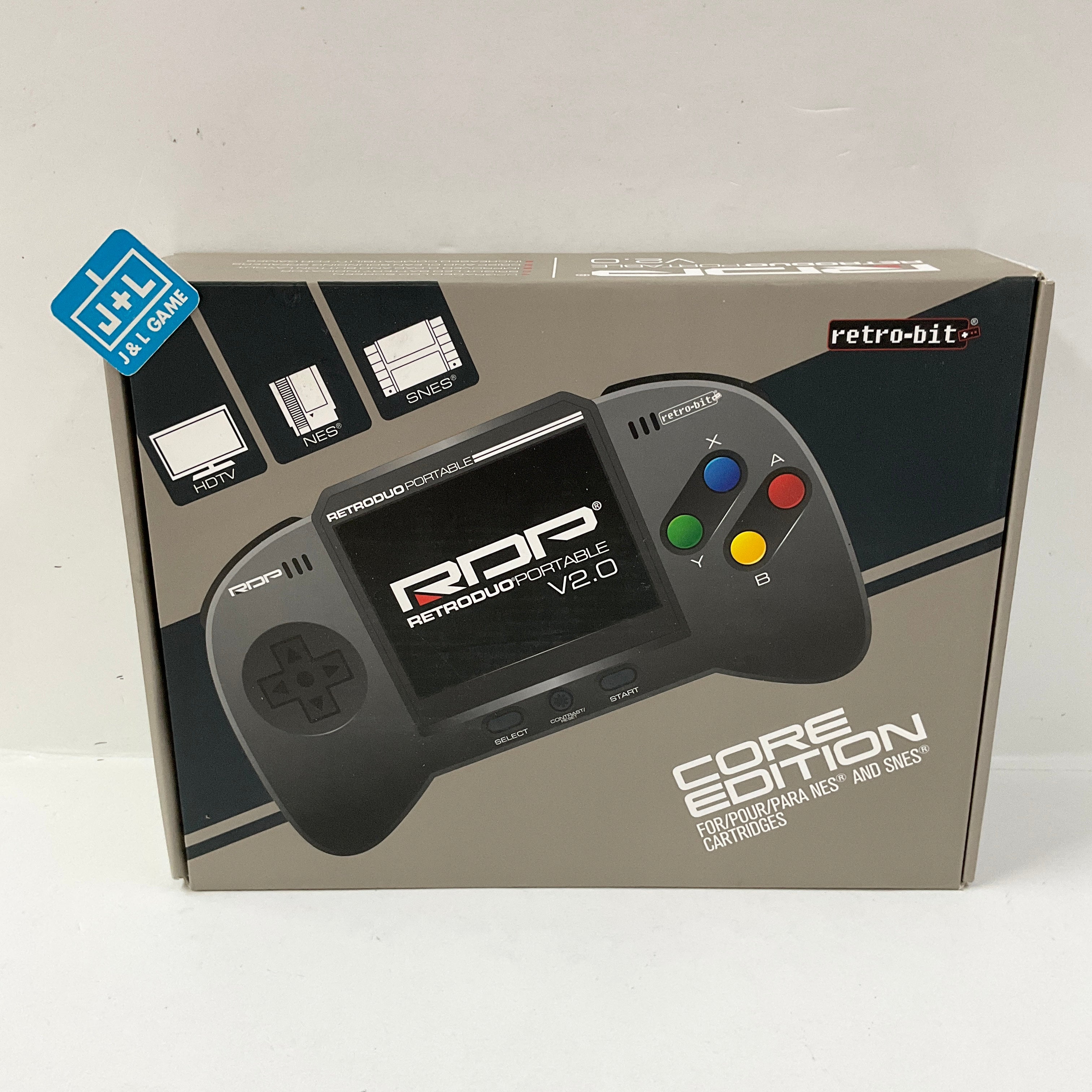 Retro-Bit RetroDuo Portable V2.0 Core Edition (Black) - (SNES) Super Nintendo & (NES) Nintendo Entertainment System [Pre-Owned] Consoles Hyperkin   