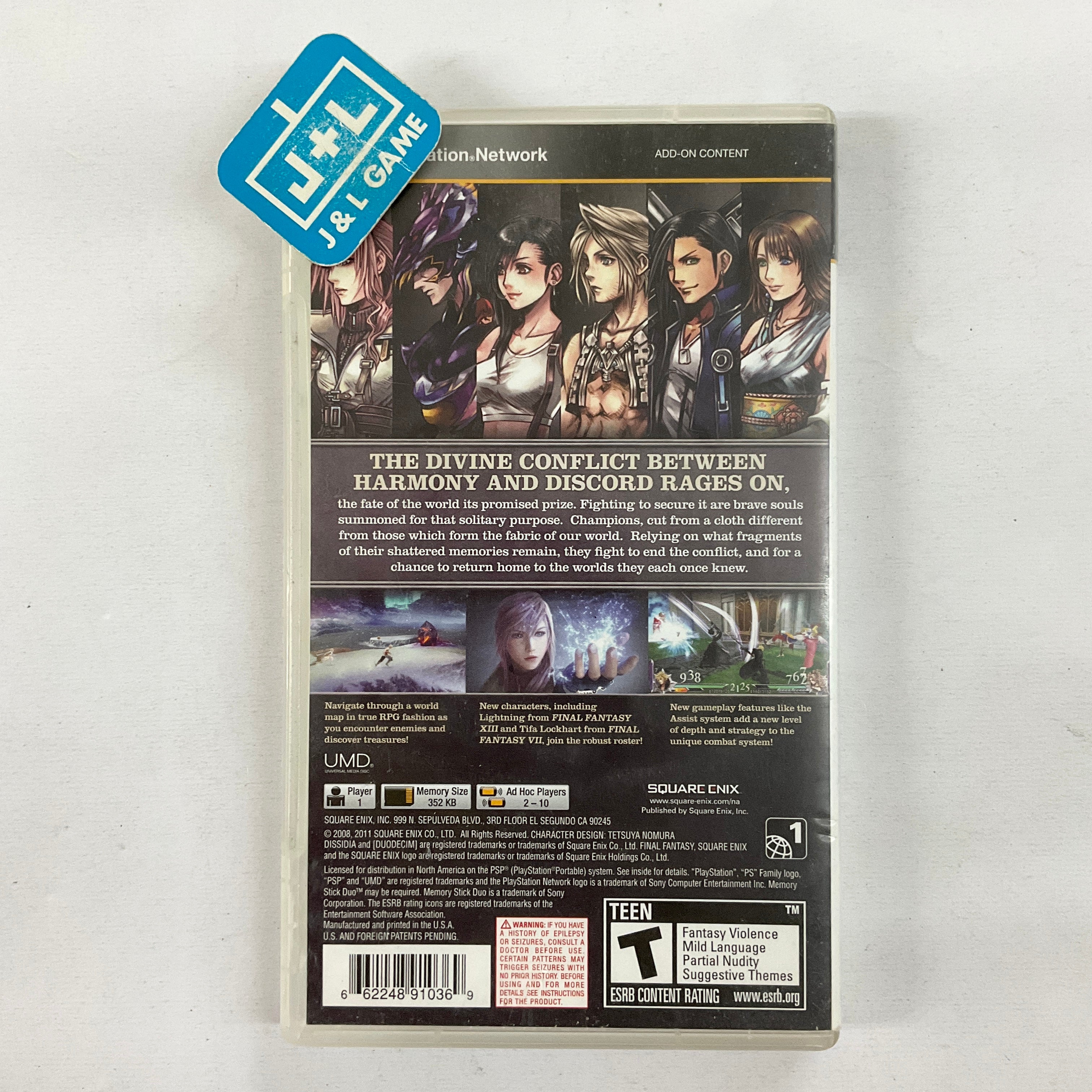 Dissidia 012: Duodecim Final Fantasy - SONY PSP [Pre-Owned] Video Games Square Enix   