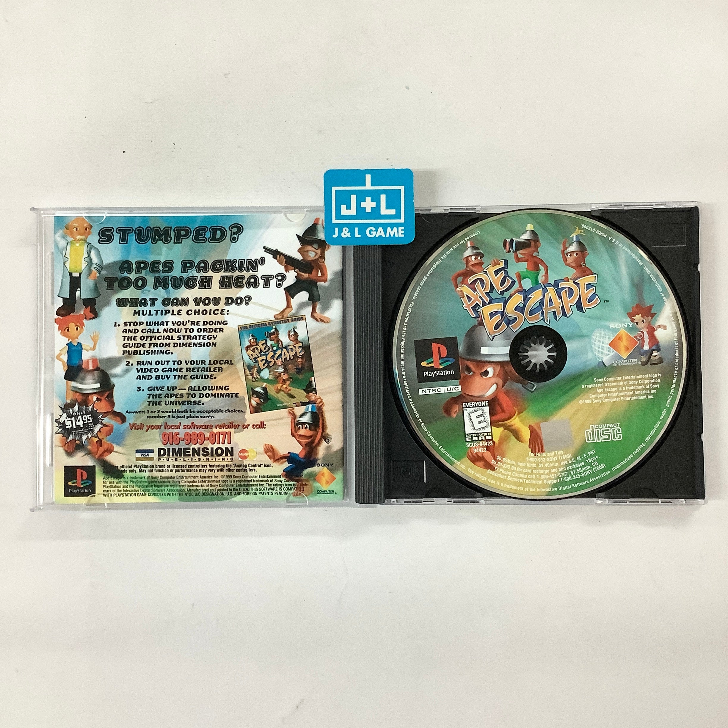 Ape Escape - (PS1) PlayStation 1 [Pre-Owned] Video Games SCEA   