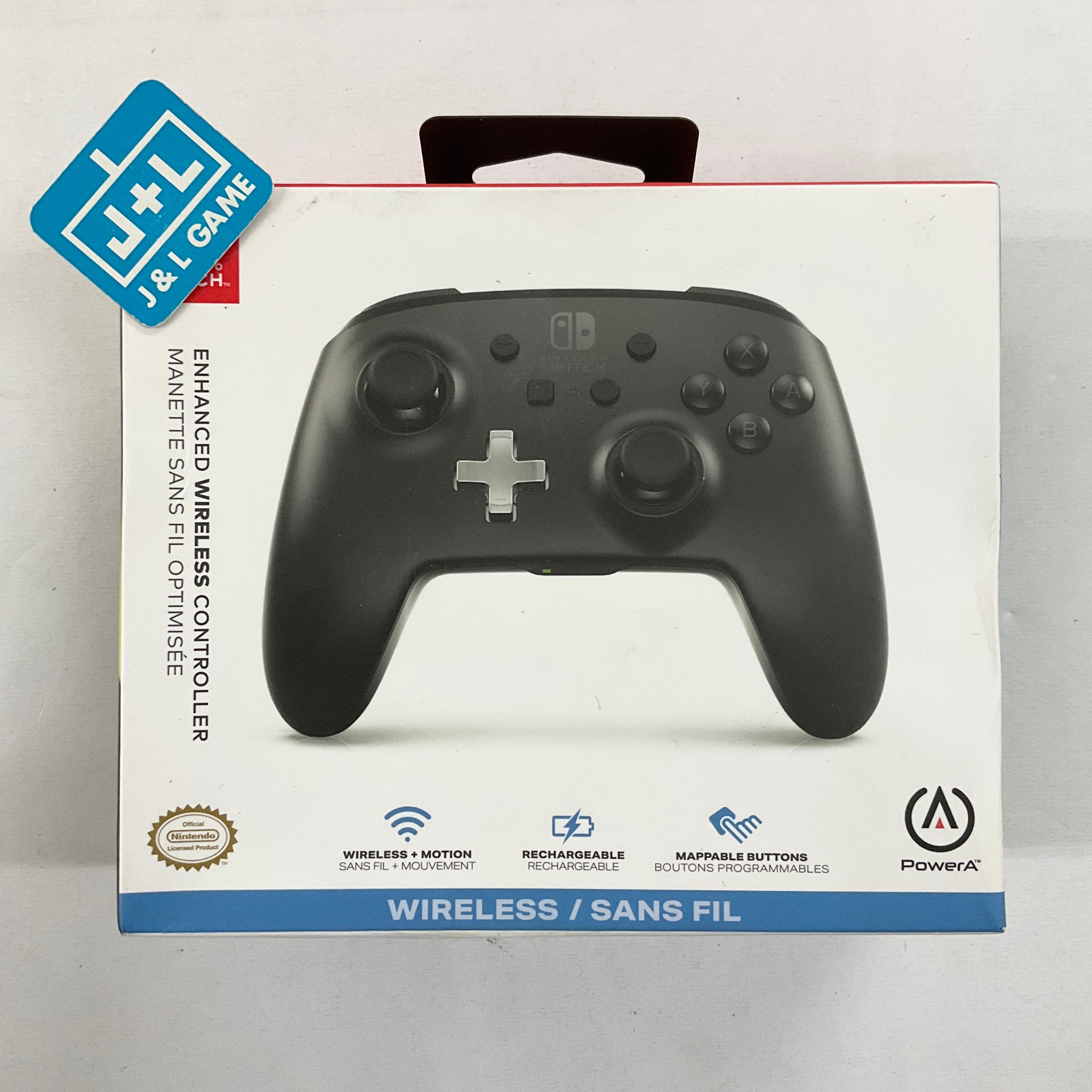 PowerA Nintendo Switch Enhanced Wireless Controller (Black) - (NSW) Nintendo Switch Accessories PowerA   