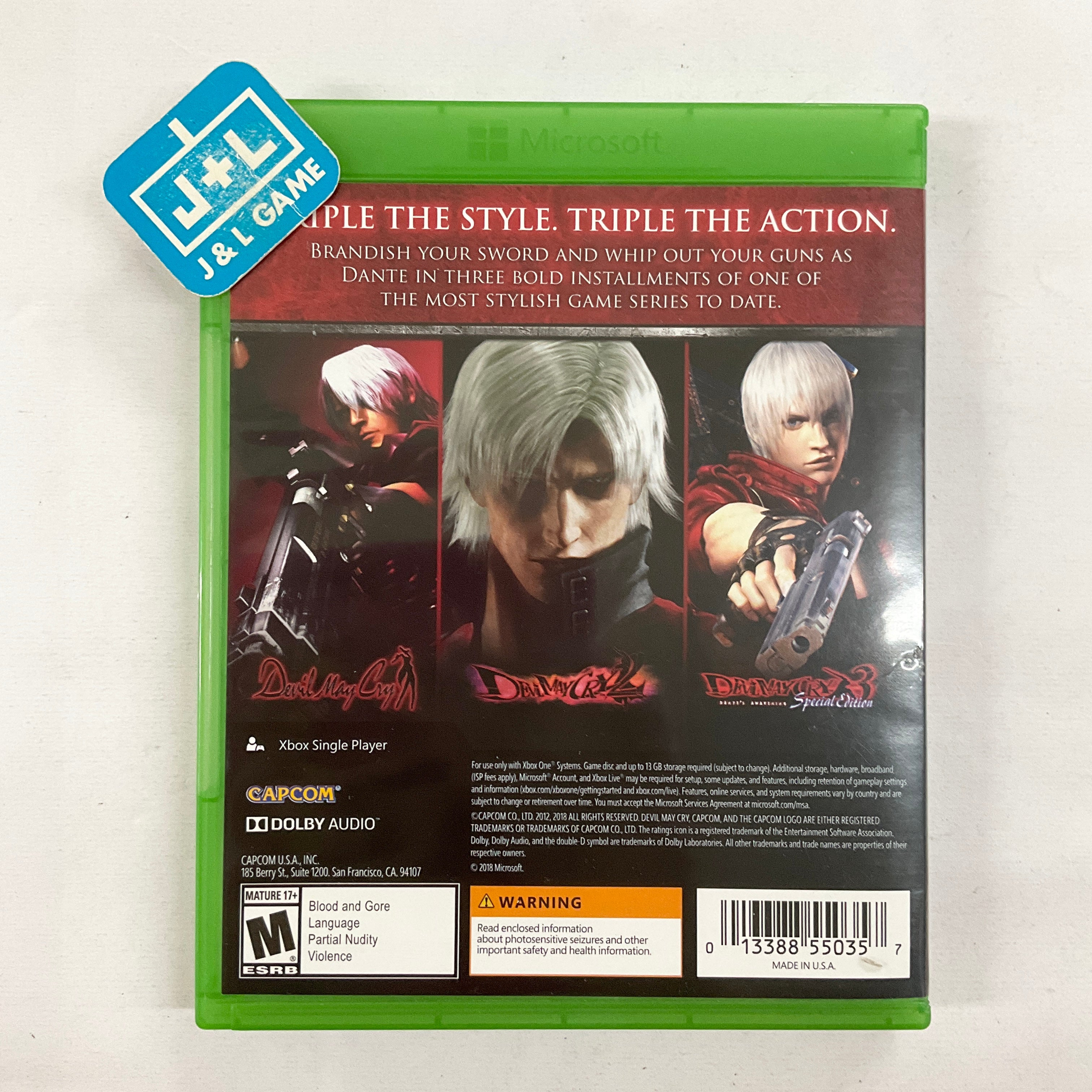 Devil May Cry HD Collection - (XB1) Xbox One [Pre-Owned] Video Games Capcom   