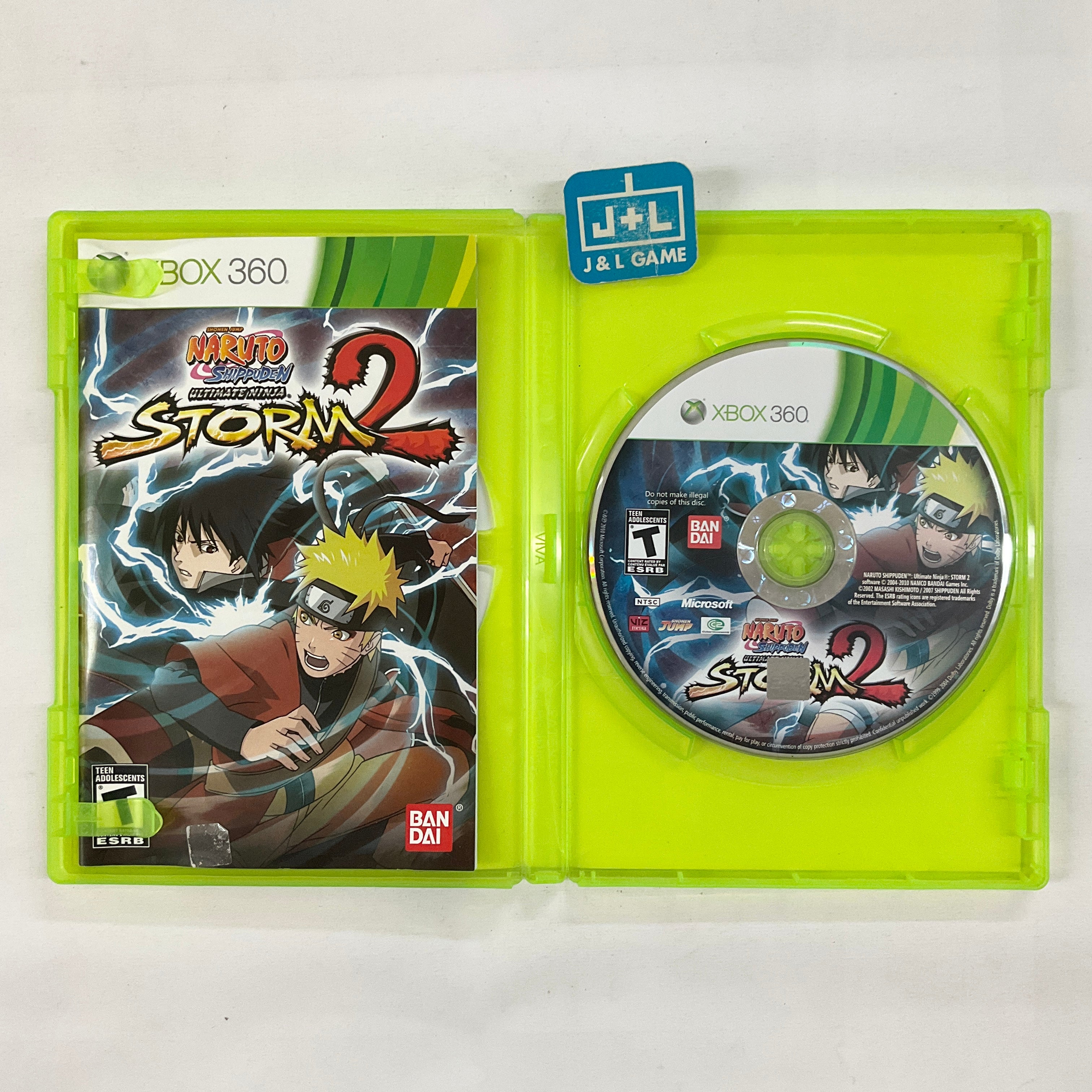 Naruto Shippuden: Ultimate Ninja Storm 2 - Xbox 360 [Pre-Owned] Video Games Namco Bandai Games   