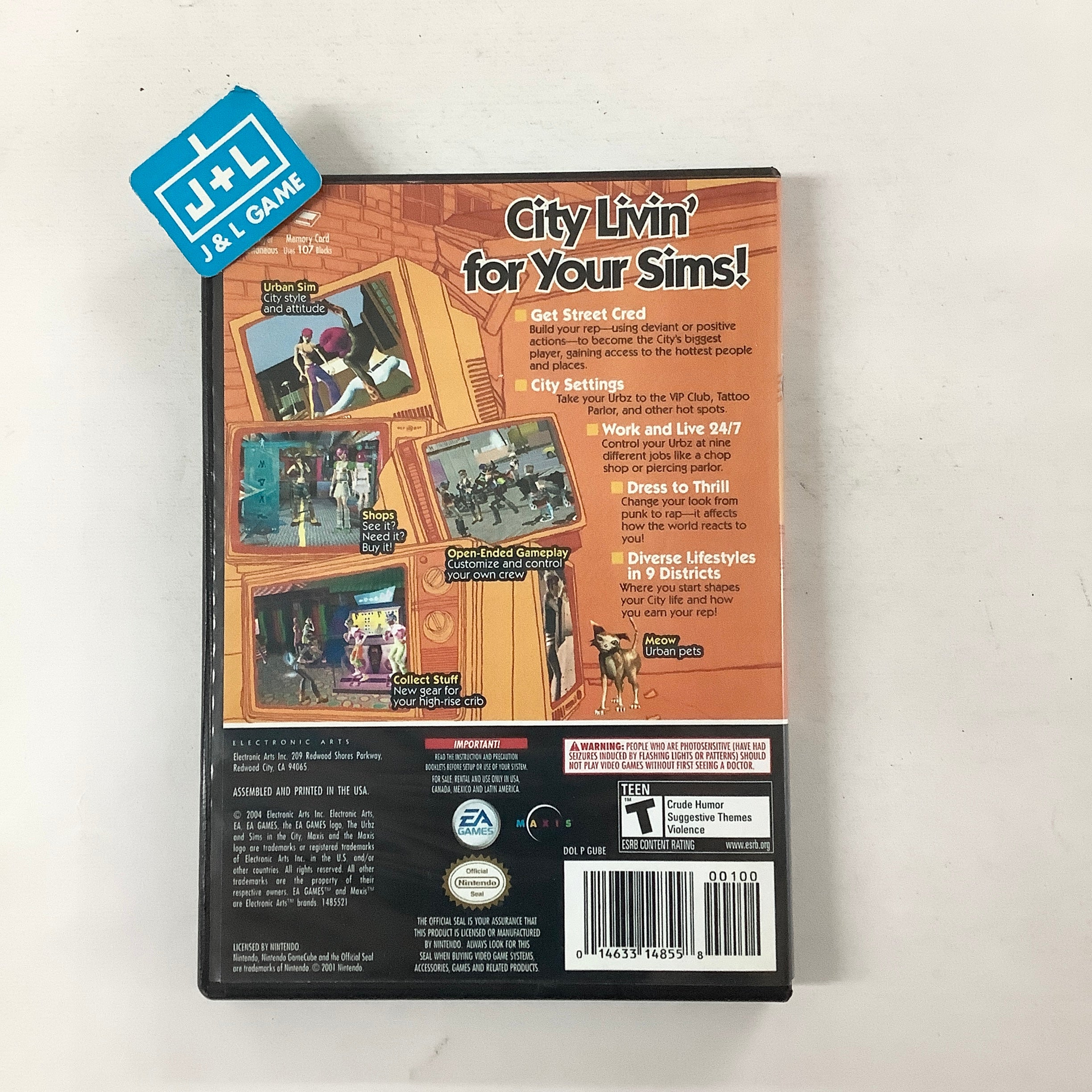 The Urbz: Sims in the City - (GC) GameCube [Pre-Owned] Video Games EA Games   