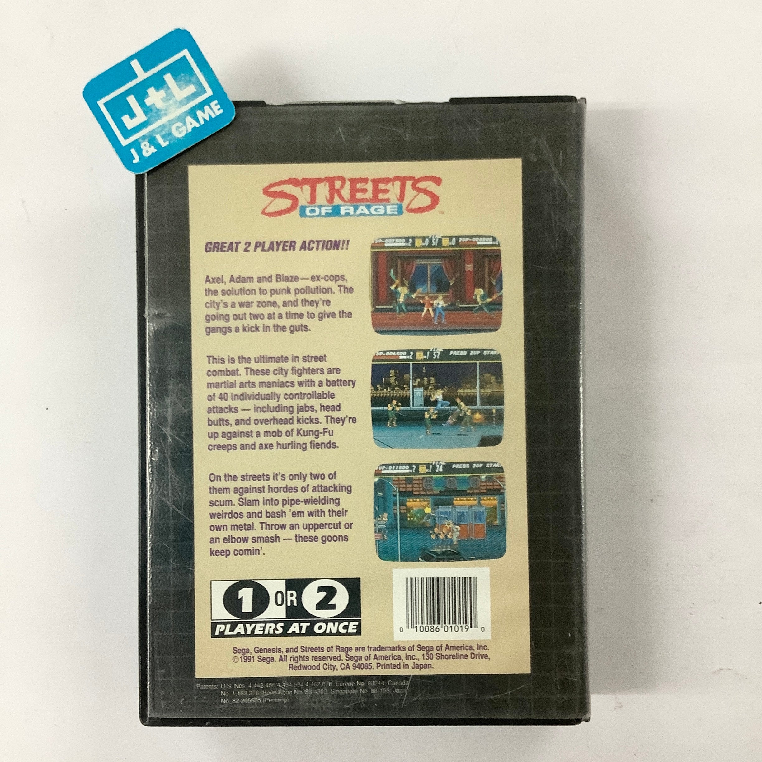 Streets of Rage - (SG) SEGA Genesis [Pre-Owned] | J&L Game