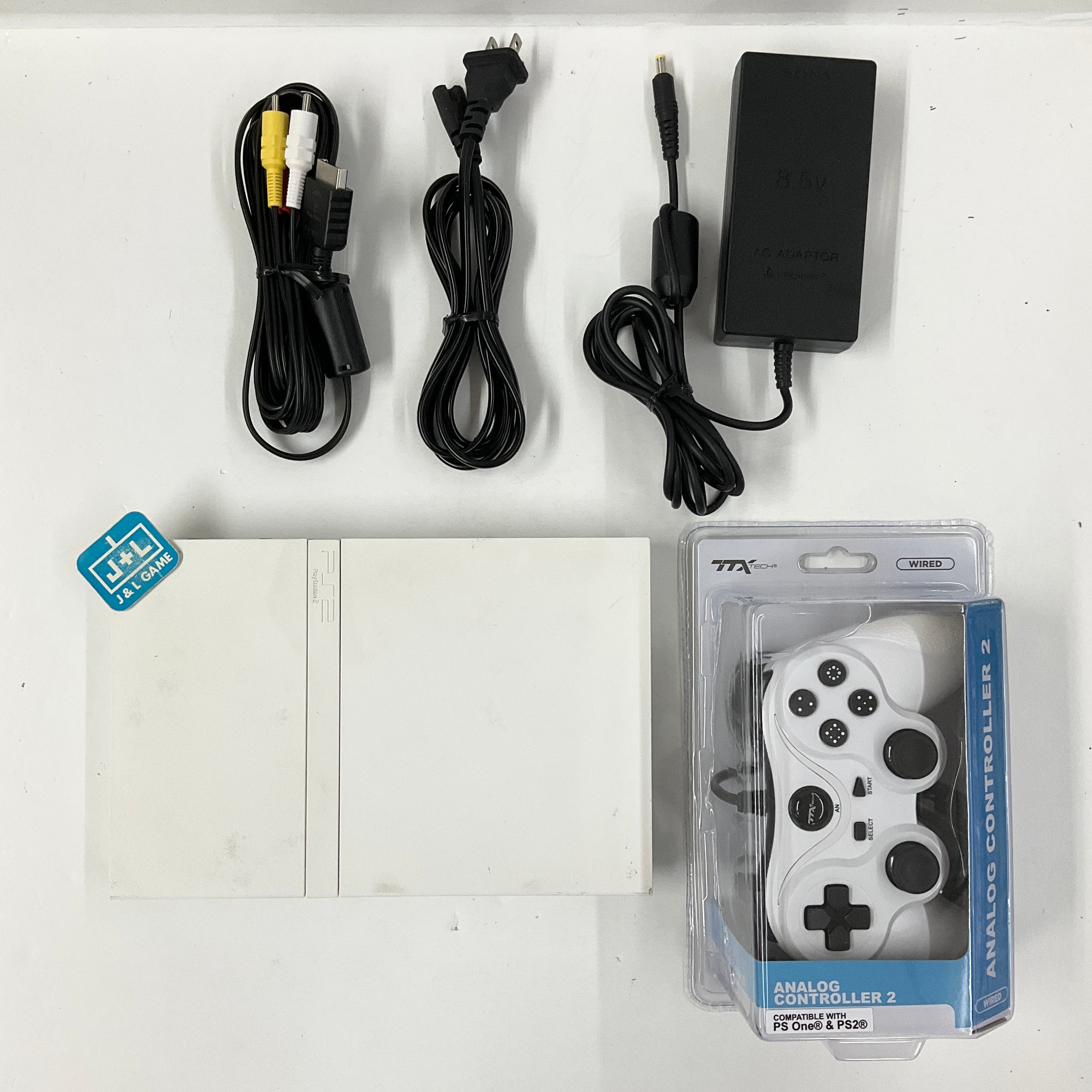 Sony PlayStation 2 Slim Console (White) - (PS2) PlayStation 2 [Pre-Owned] [Japanese Import] Consoles Sony   