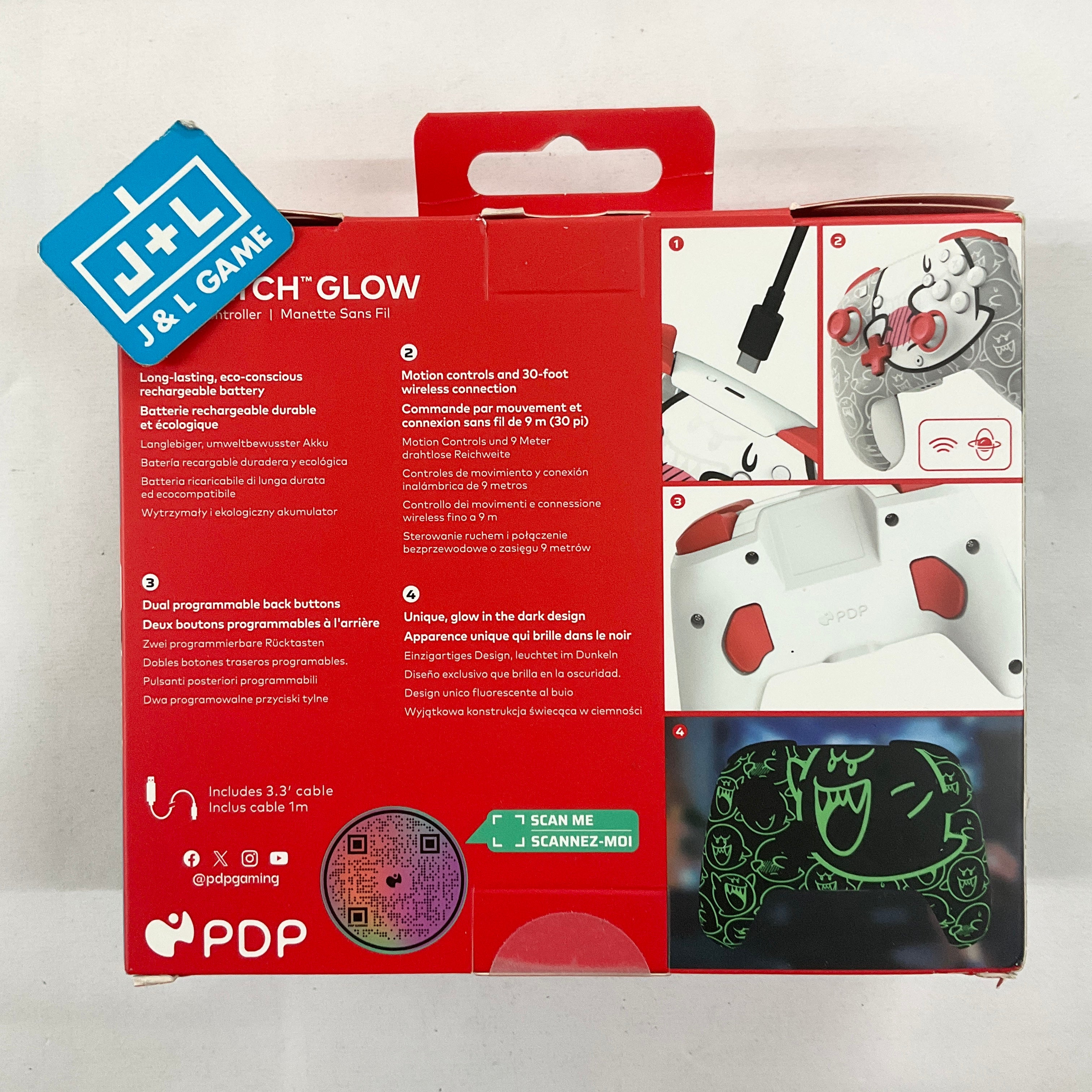 PDP REMATCH GLOW Wireless Controller (Boo Hoo) - (NSW) Nintendo Switch Accessories PDP