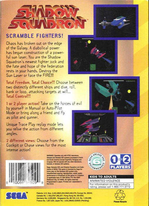 Shadow Squadron - SEGA 32X [Pre-Owned] Video Games Sega   