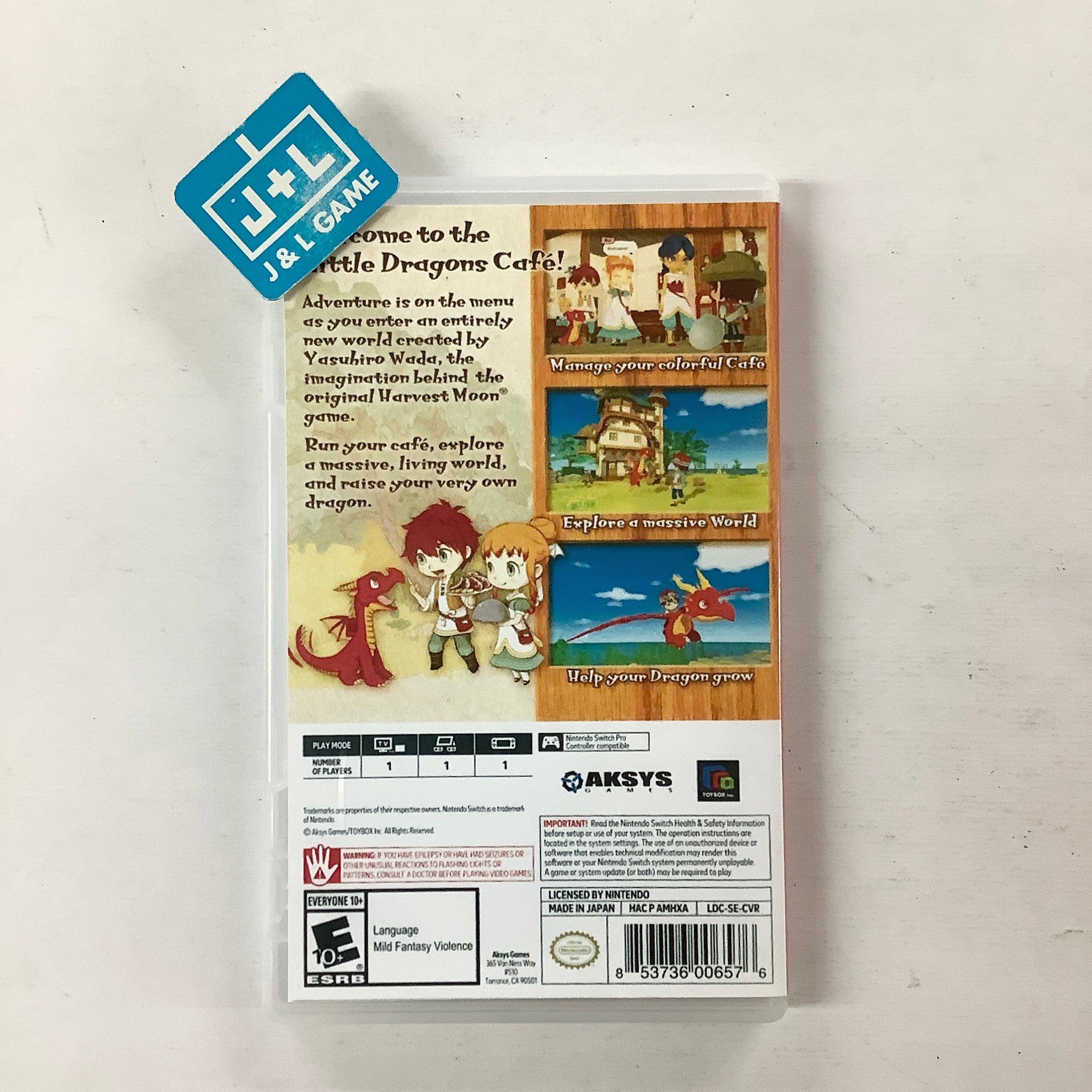 Little Dragons Cafe - (NSW) Nintendo Switch [Pre-Owned] Video Games Aksys Games   