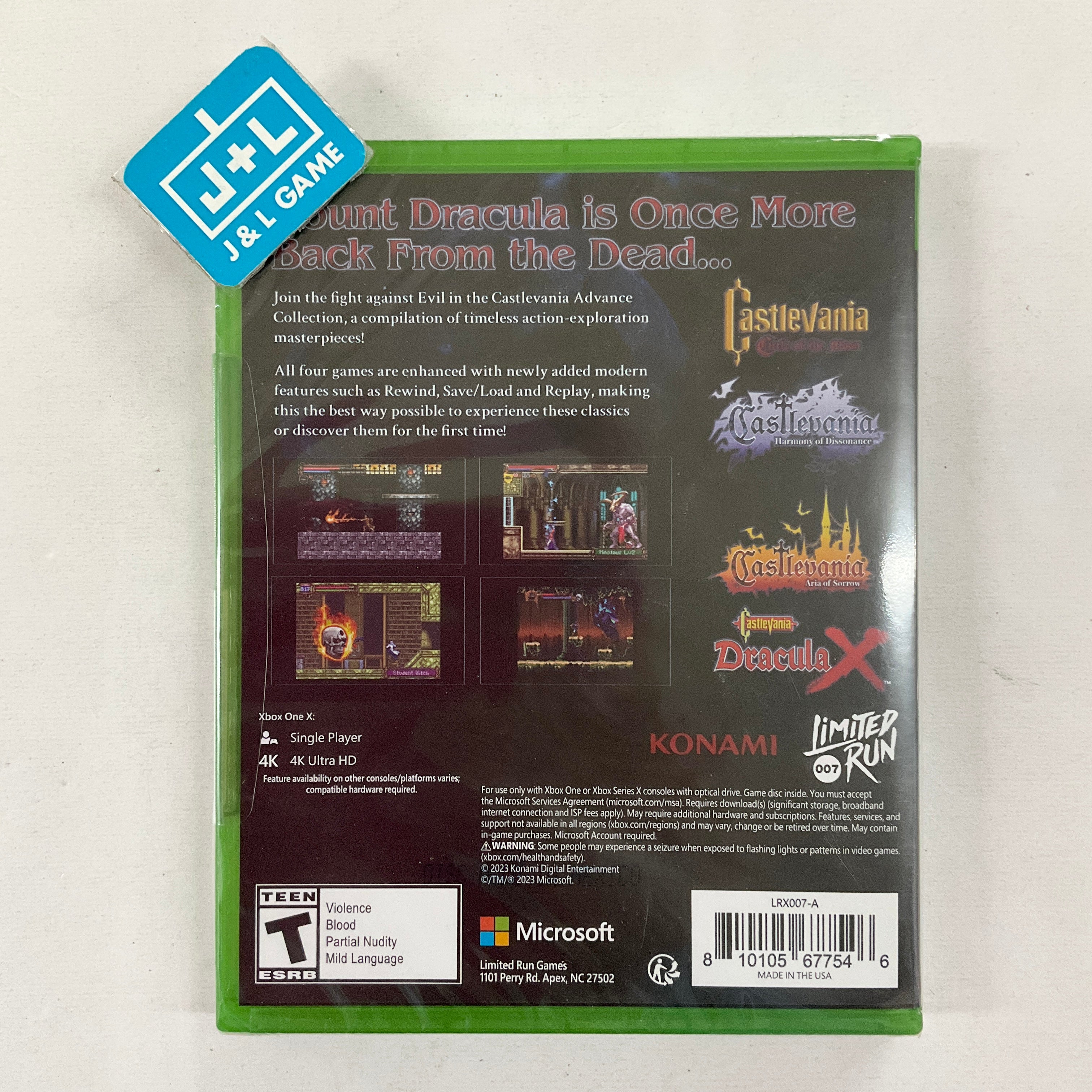 Castlevania Advance Collection (Circle of the Moon Cover) (Limited Run Games #007) - (XB1) Xbox One Video Games Limited Run