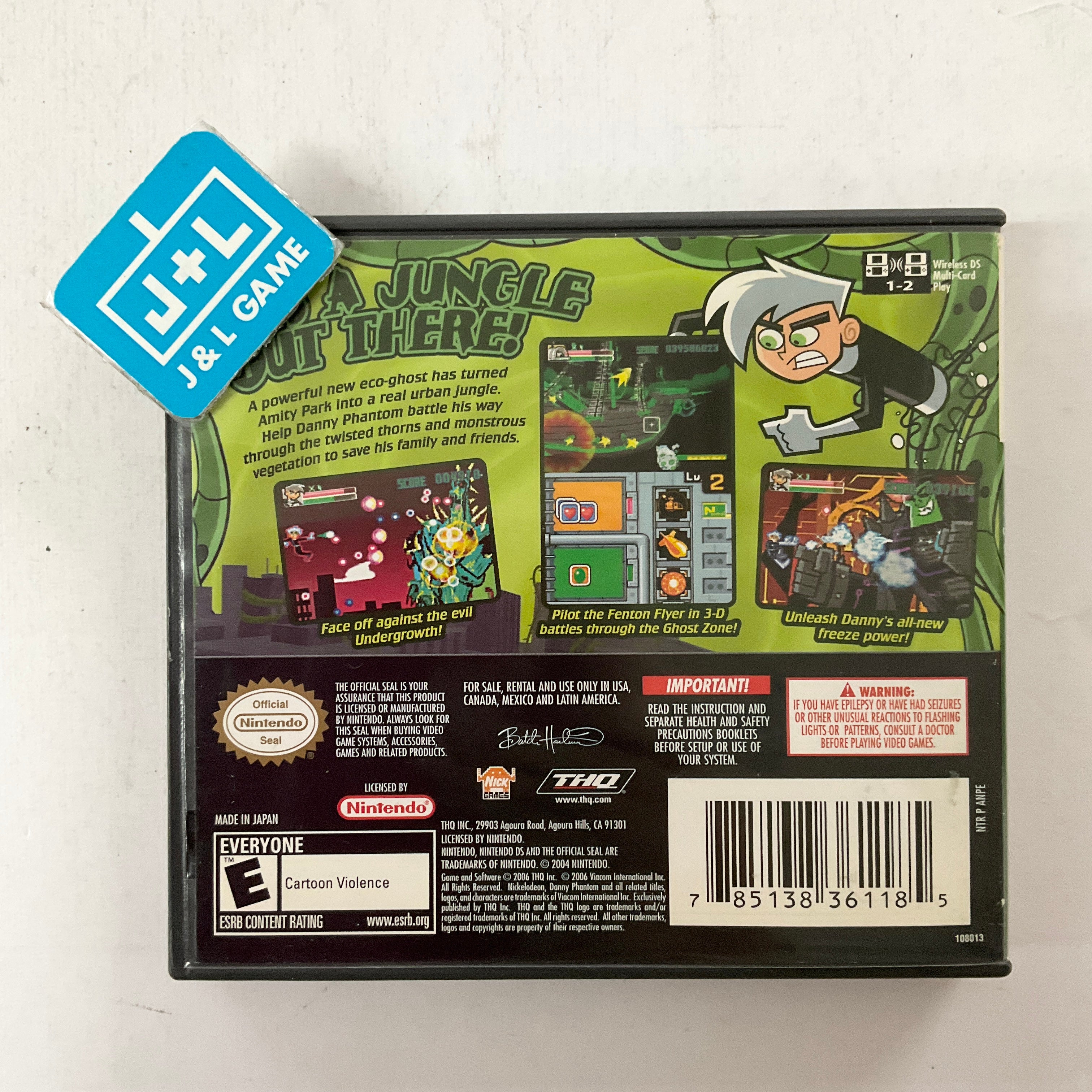 Nickelodeon Danny Phantom: Urban Jungle - (NDS) Nintendo DS [Pre-Owned] Video Games THQ   