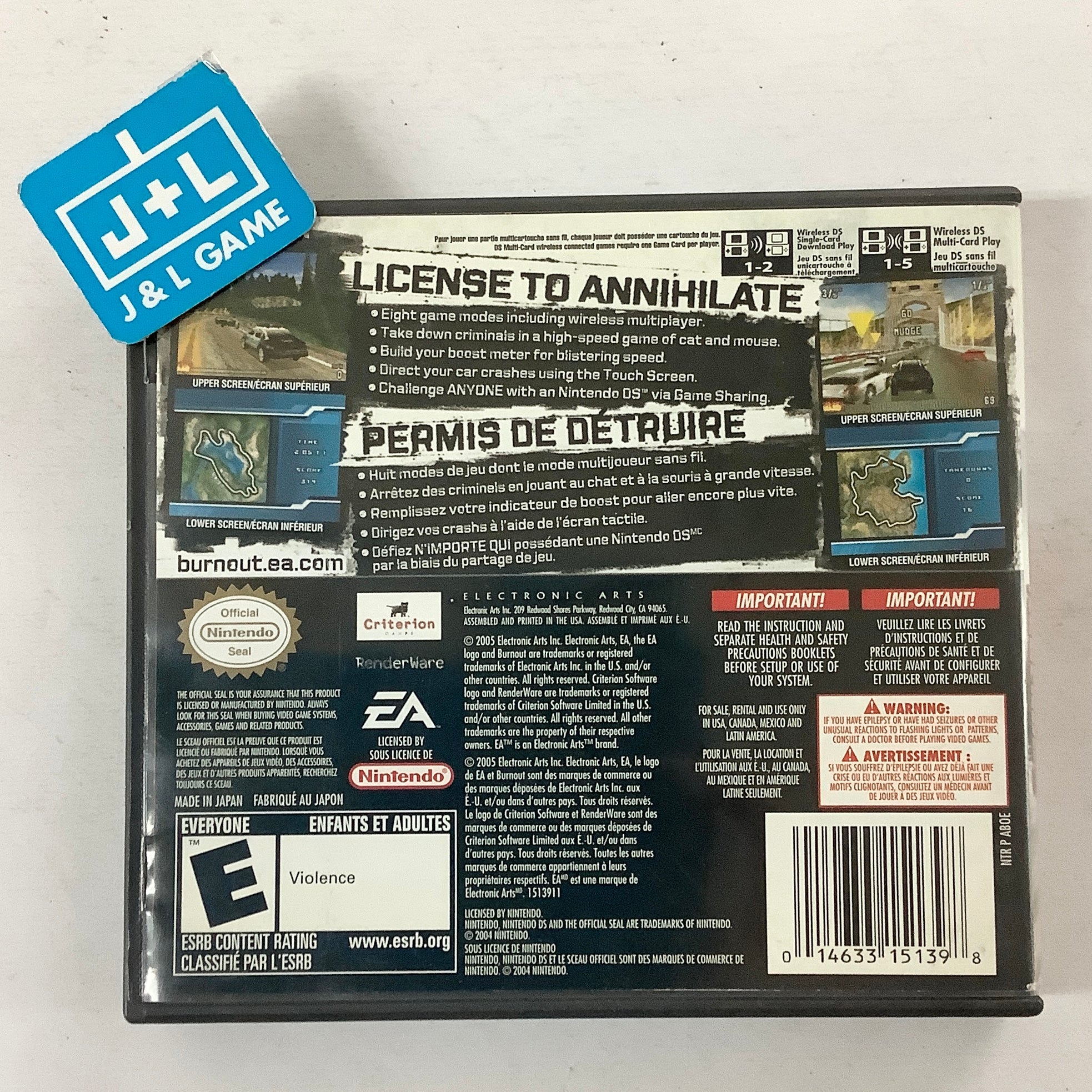 Burnout Legends - (NDS) Nintendo DS [Pre-Owned] Video Games EA Games