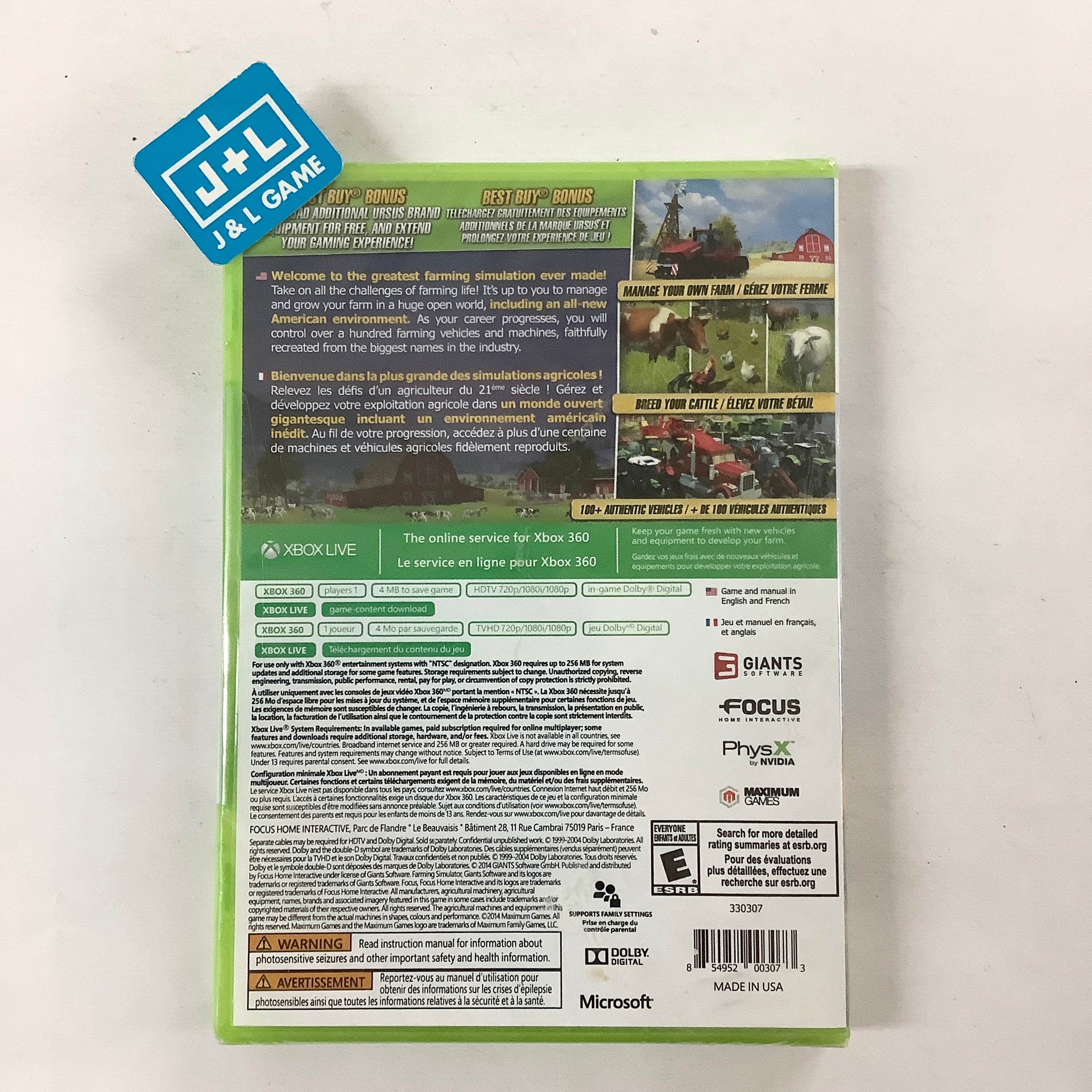 Farming Simulator (Best Buy Version) - Xbox 360 Video Games Focus Home Interactive   