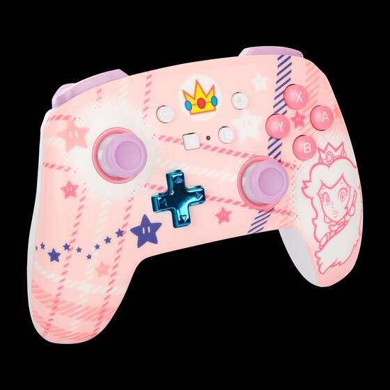 PowerA Enhanced Wireless Controller (Princess Peach Plaid) - (NSW) Nintendo Switch ACCESSORIES Power A   