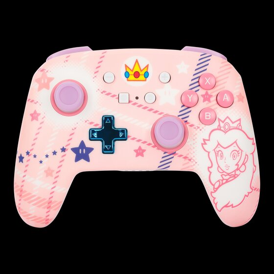 PowerA Enhanced Wireless Controller (Princess Peach Plaid) - (NSW) Nintendo Switch ACCESSORIES Power A   