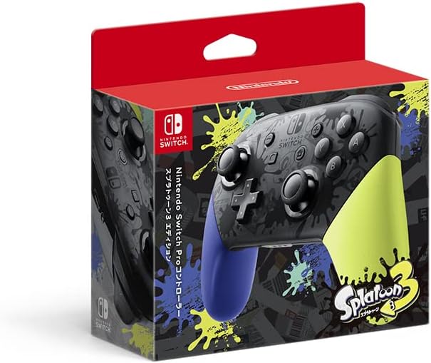 Nintendo Switch Pro Controller (Splatoon 3 Edition) - (NSW) Nintendo Switch (Japanese Import) Accessories Nintendo