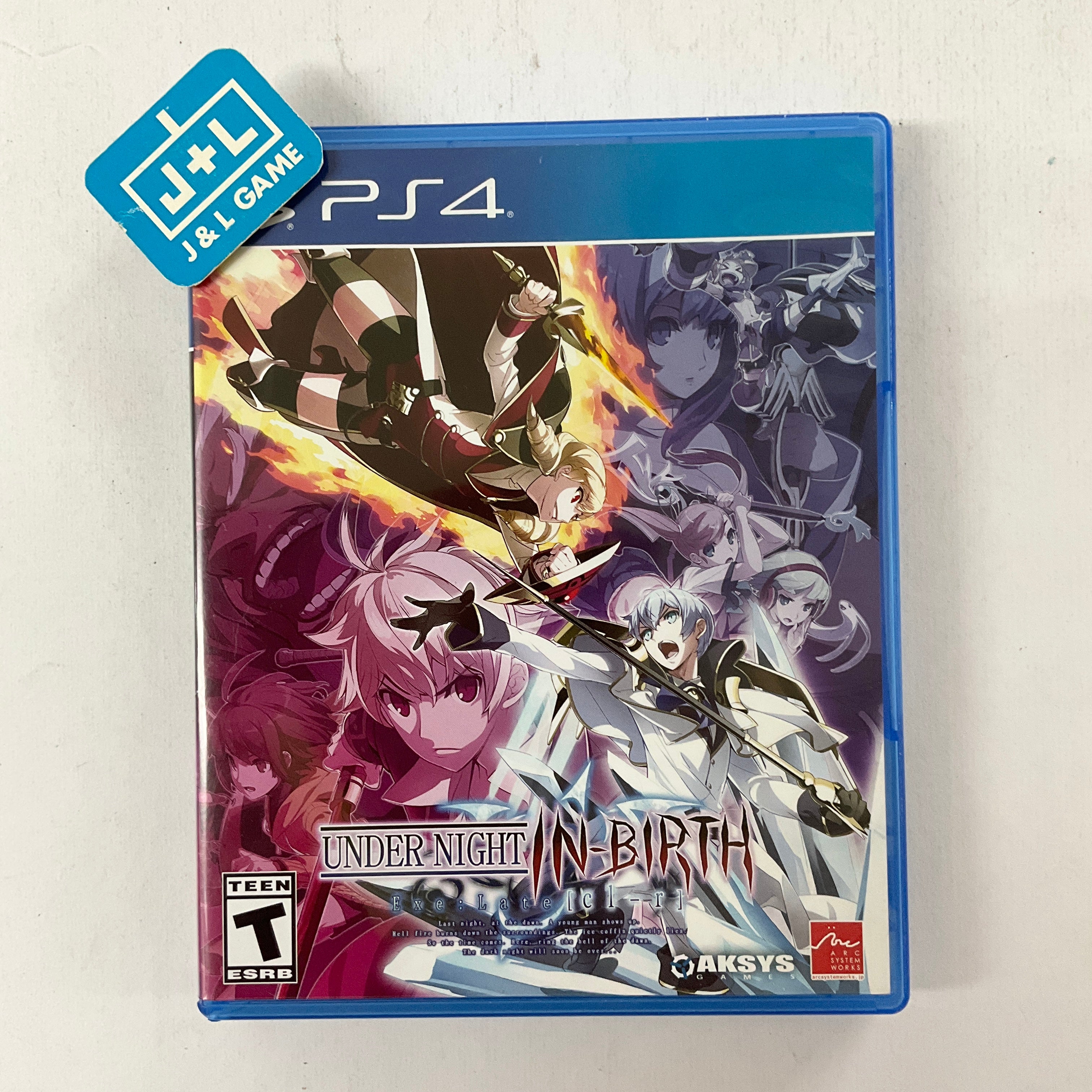 Under Night In-Birth Exe: Late[Cl-R] - (PS4) PlayStation 4 [Pre-Owned] Video Games Aksys Games   