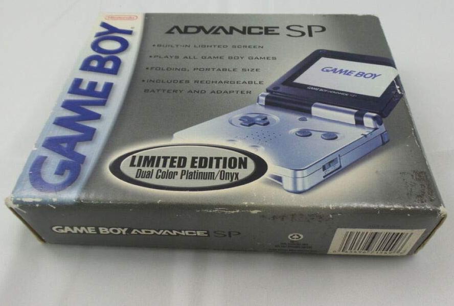 Nintendo Game Boy Advance SP Console AGS - 001 (Platinum/Onyx) - (GBA) Game Boy Advance SP [Pre-Owned] CONSOLE Nintendo