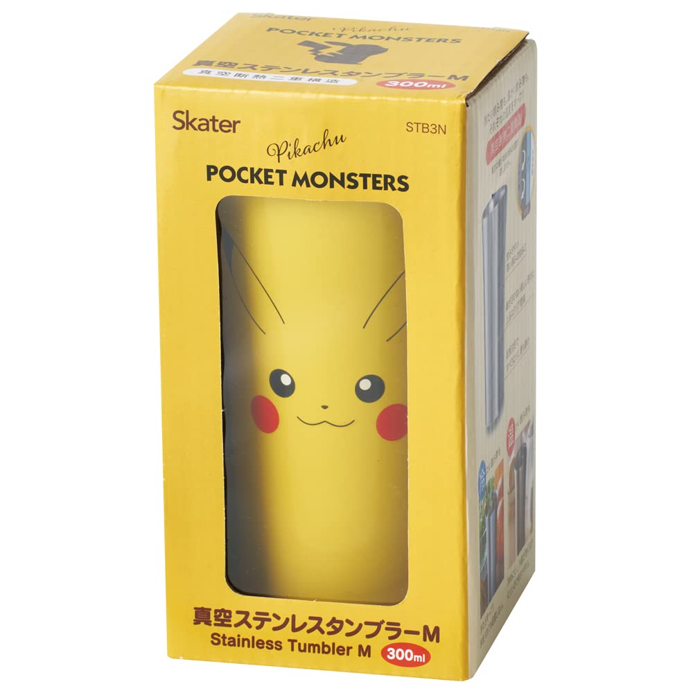 Skater STB3N-A Stainless Steel Tumbler (10.1 fl oz / 300 ml) (Pikachu) (Japanese Import) Accessories Skater   