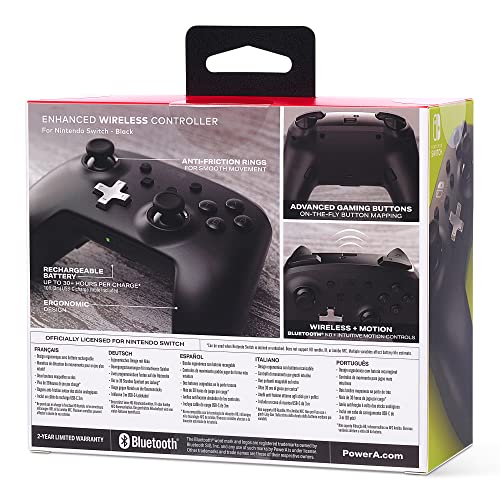 PowerA Nintendo Switch Enhanced Wireless Controller (Black) - (NSW) Nintendo Switch Accessories PowerA   