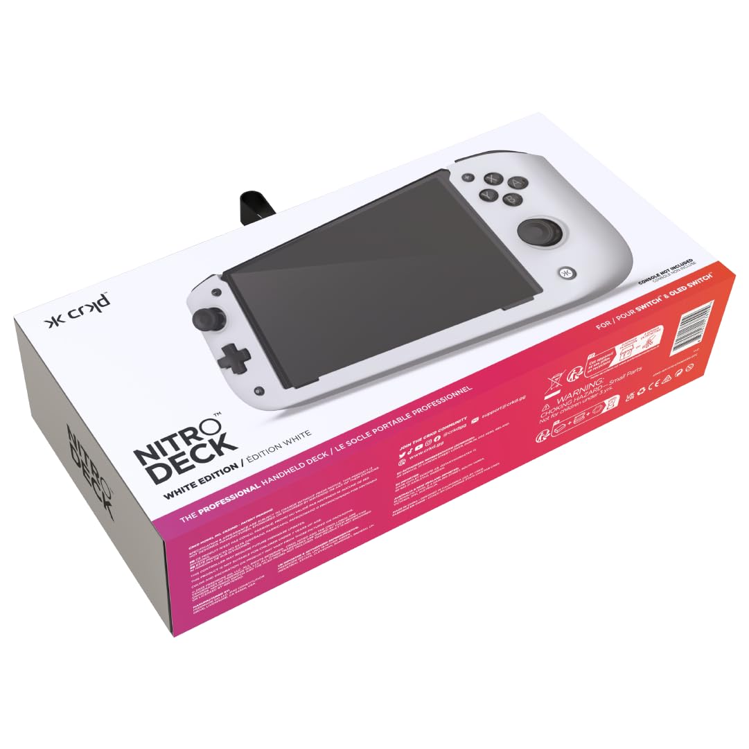 CRKD Nitro Deck (White) - (NSW) Nintendo Switch ACCESSORIES CRKD   