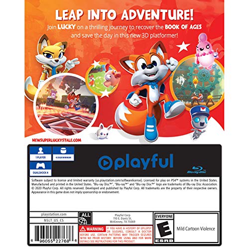 New Super Lucky's Tale - (PS4) PlayStation 4 [Pre-Owned] Video Games Playful Corp