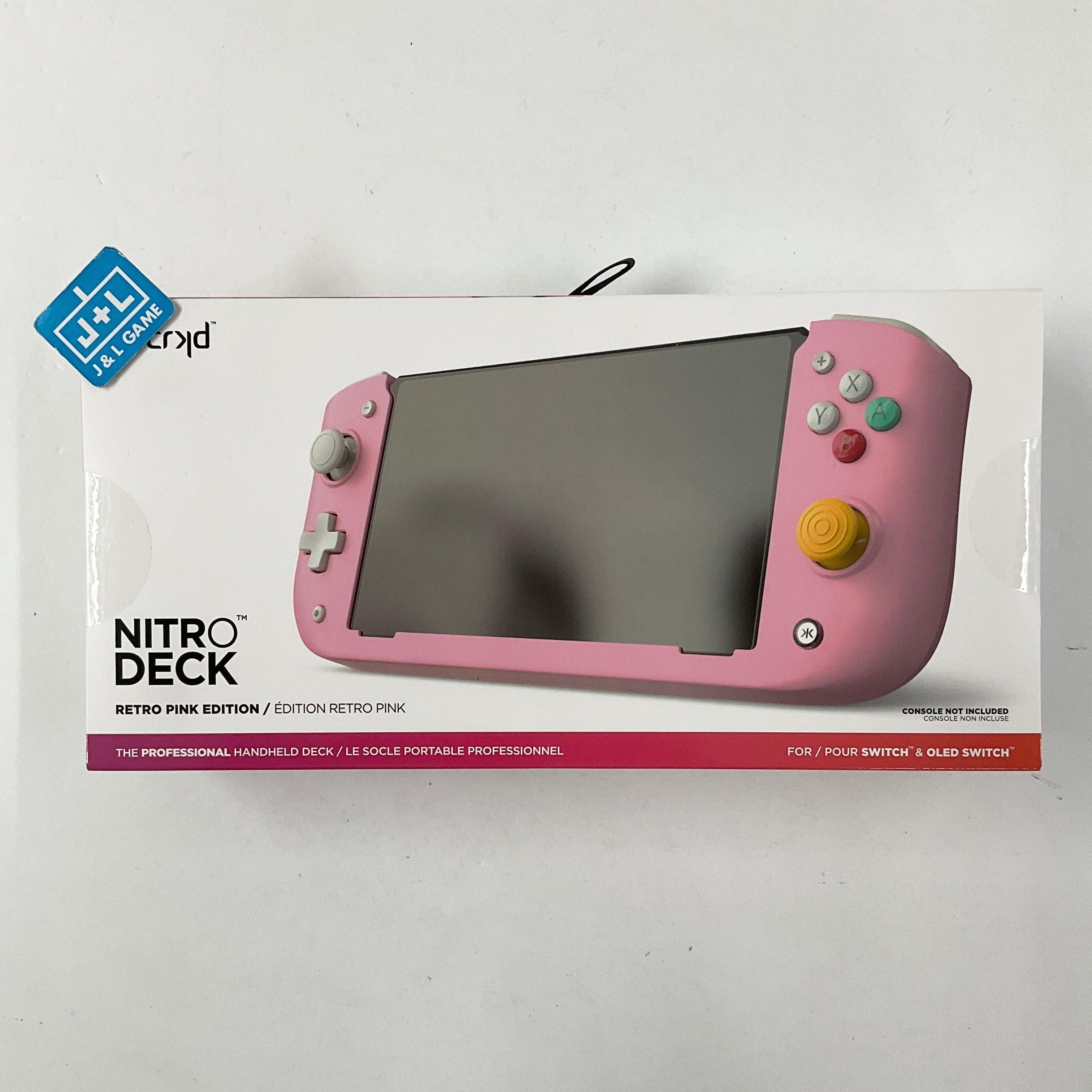 CRKD Nitro Deck (Retro Pink) - (NSW) Nintendo Switch ACCESSORIES CRKD   