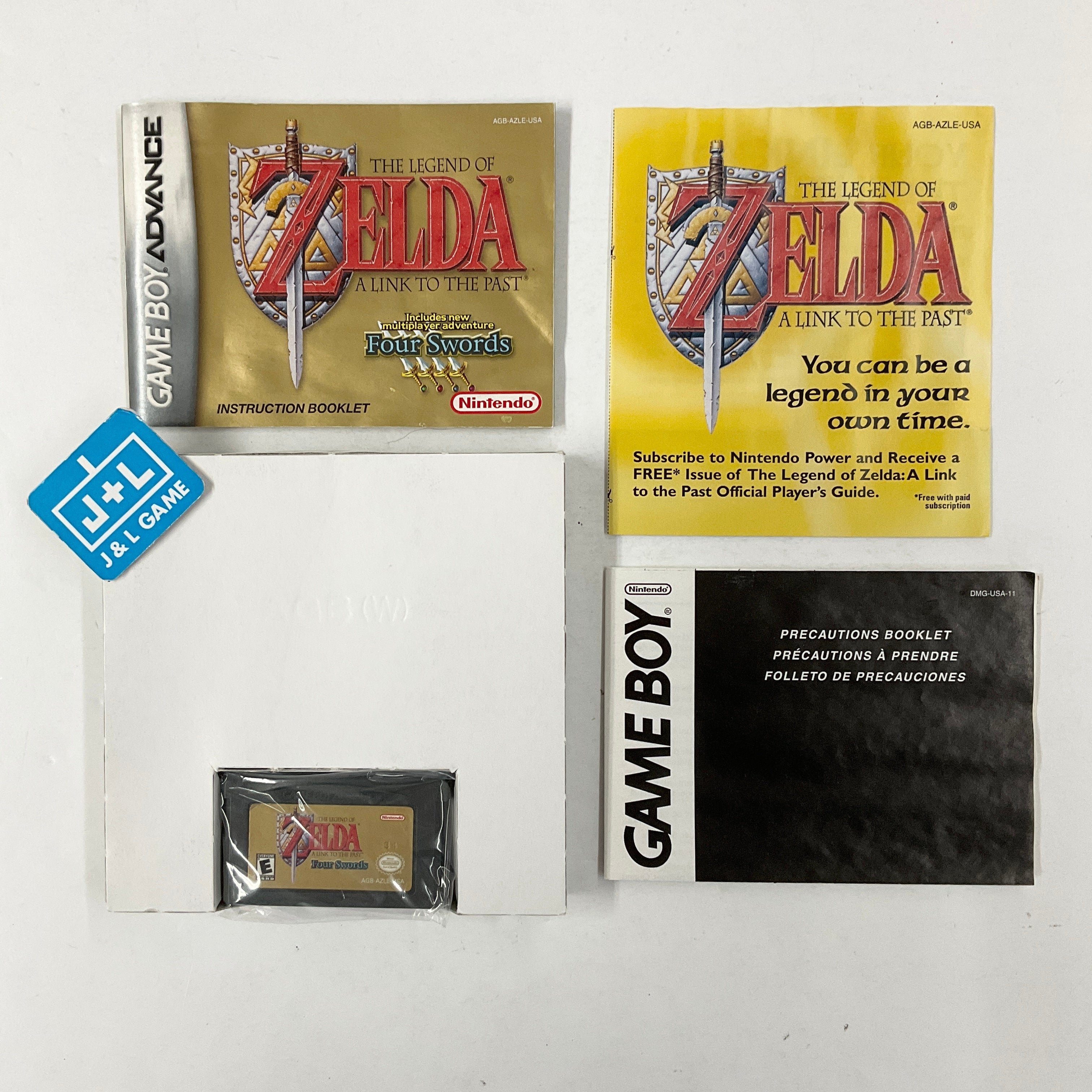 ZELDA Cartridge Only Nintendo Gameboy Advance A Link To The Past Four on sale Swords