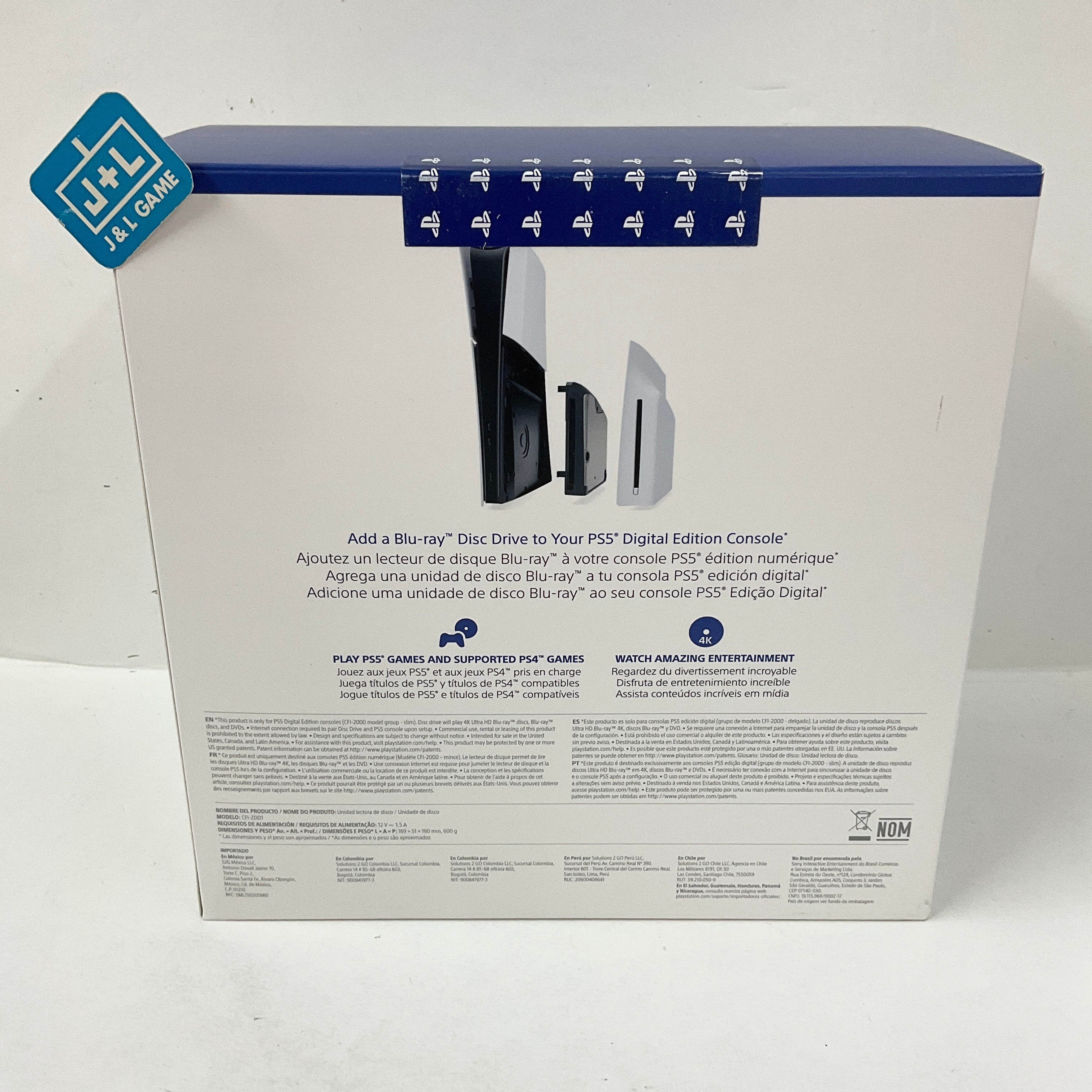 SONY Disc Drive for PlayStation 5 Digital Edition Consoles - (PS5) PlayStation 5 Accessories PlayStation   