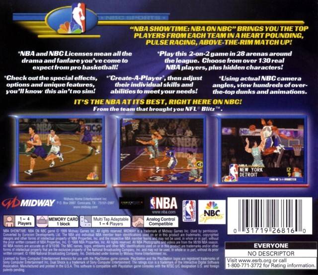 NBA Showtime: NBA on NBC - (PS1) PlayStation 1 [Pre-Owned] Video Games Midway   